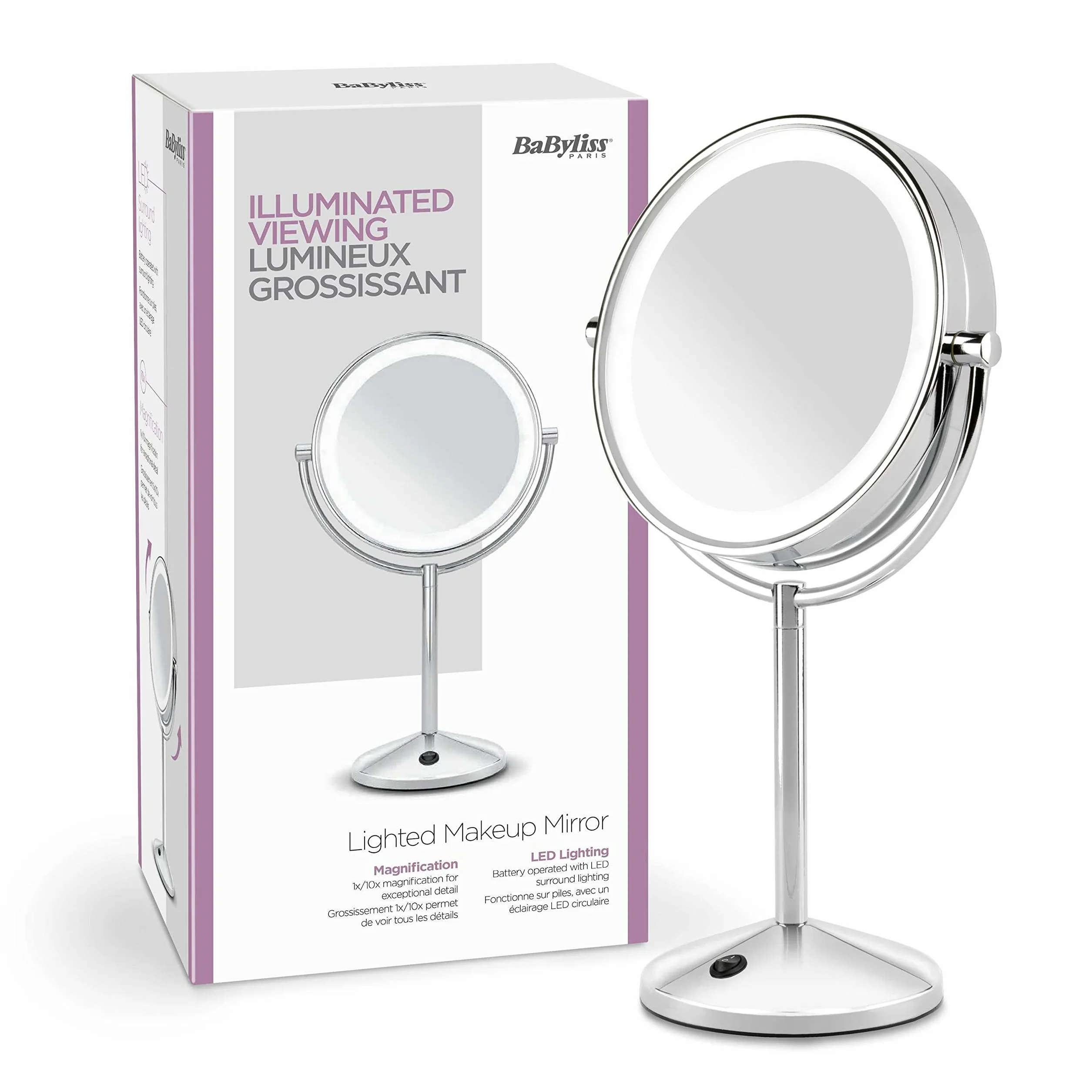 BaByliss Kompaktowe Podświetlane Lusterko Do Makijażu