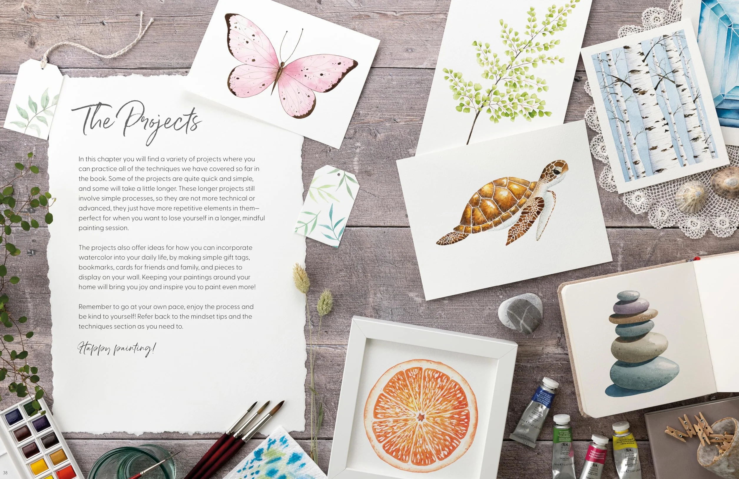 Watercolor for the Soul: Simple Painting Projects for Beginners, to Calm, Soothe and Inspire