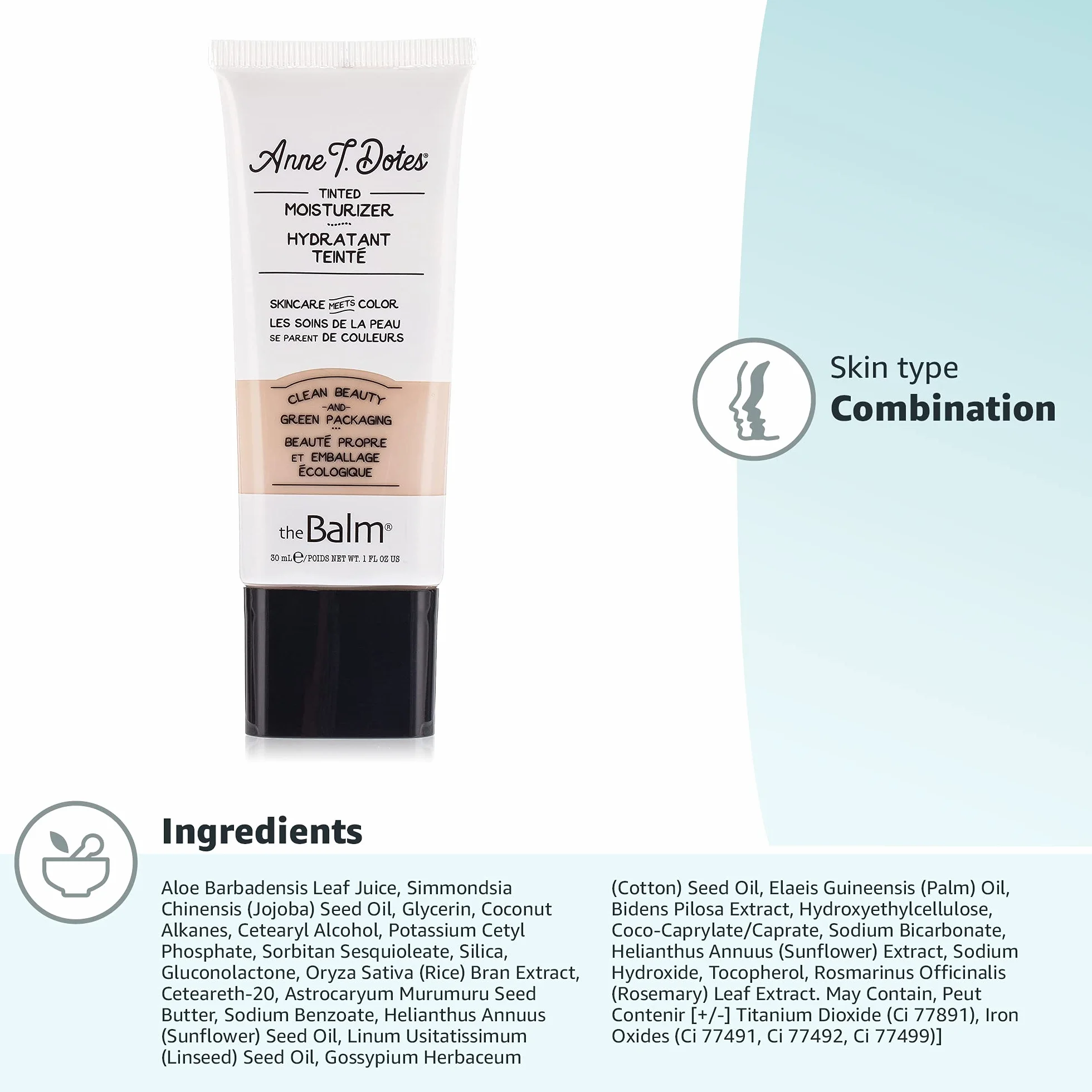 theBalm Cosmetics Anne T. Dote Tinted Moisturizer- #10 Lighter than Light - 30 ml