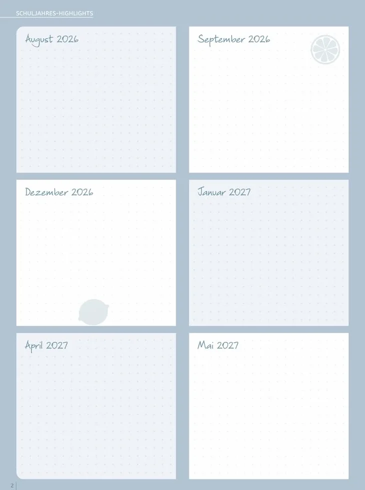 Mein Lehrerplaner A5+ – Hardcover – Lehrerkalender für das Schuljahr 2026/2027 – Zitronentanz: Schulplaner für Lehrerinnen und Lehrer