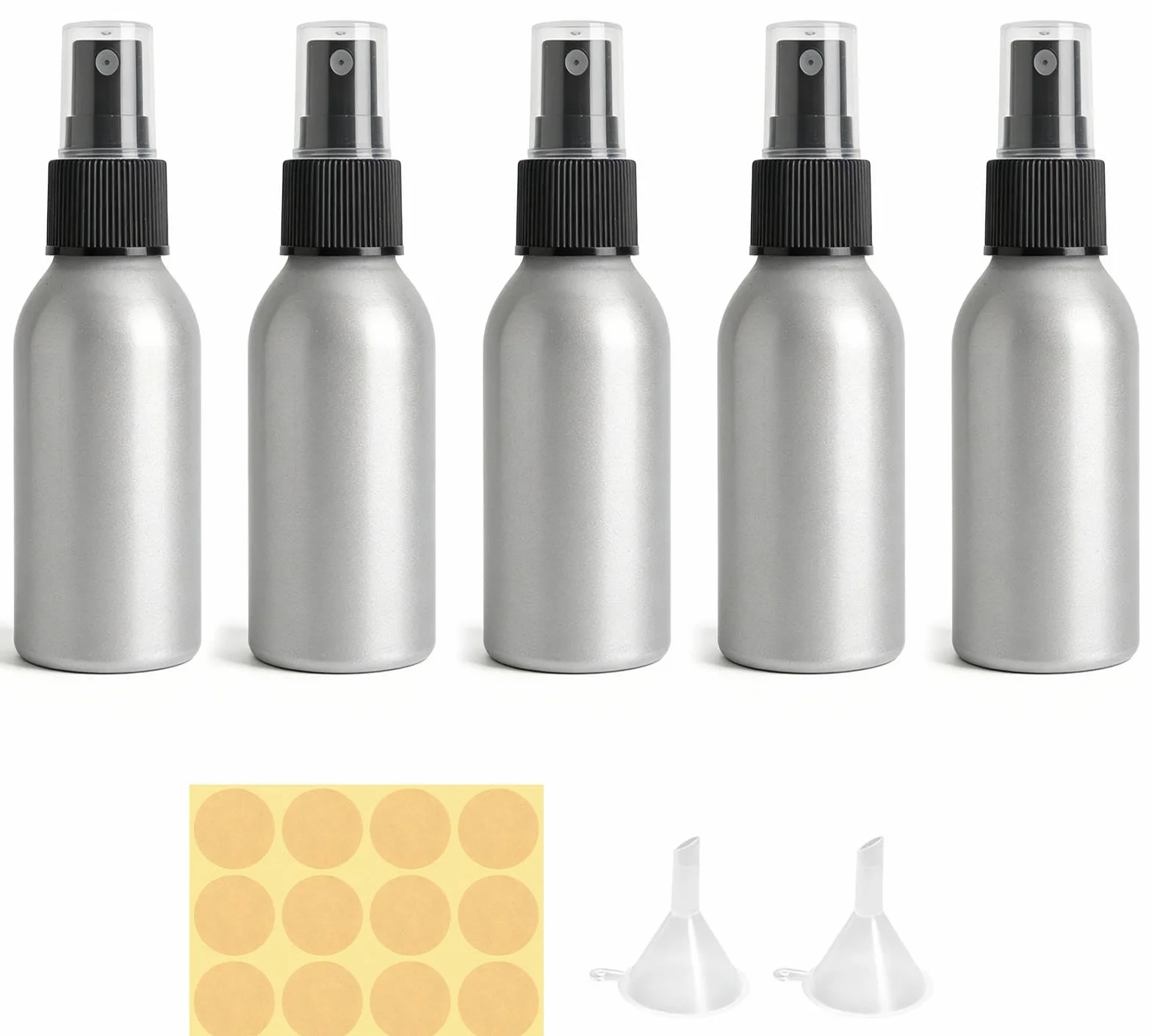 Butelka z rozpylaczem 100 ml aluminium do napełniania, przyjazna dla środowiska, do małych włosów, rozpylacz z drobną mgiełką, wielofunkcyjna butelka z rozpylaczem wody do gospodarstwa