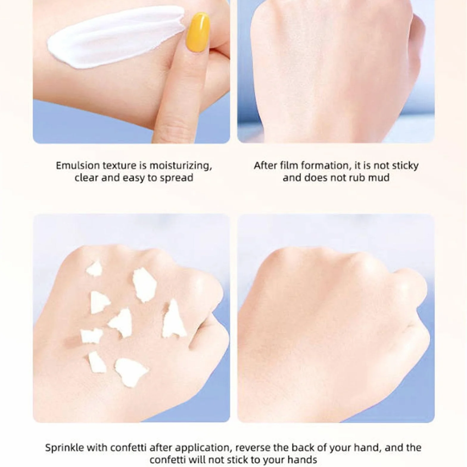 Lightweight Natural Sunscreen, Tinted Moisturizer with SPF 50+ | Face Sunscreen, Breathable Non Greasy Daily Sun Care 60 ml, Spectrum Protection Isolating Sun Block For Face Body (2 szt.)