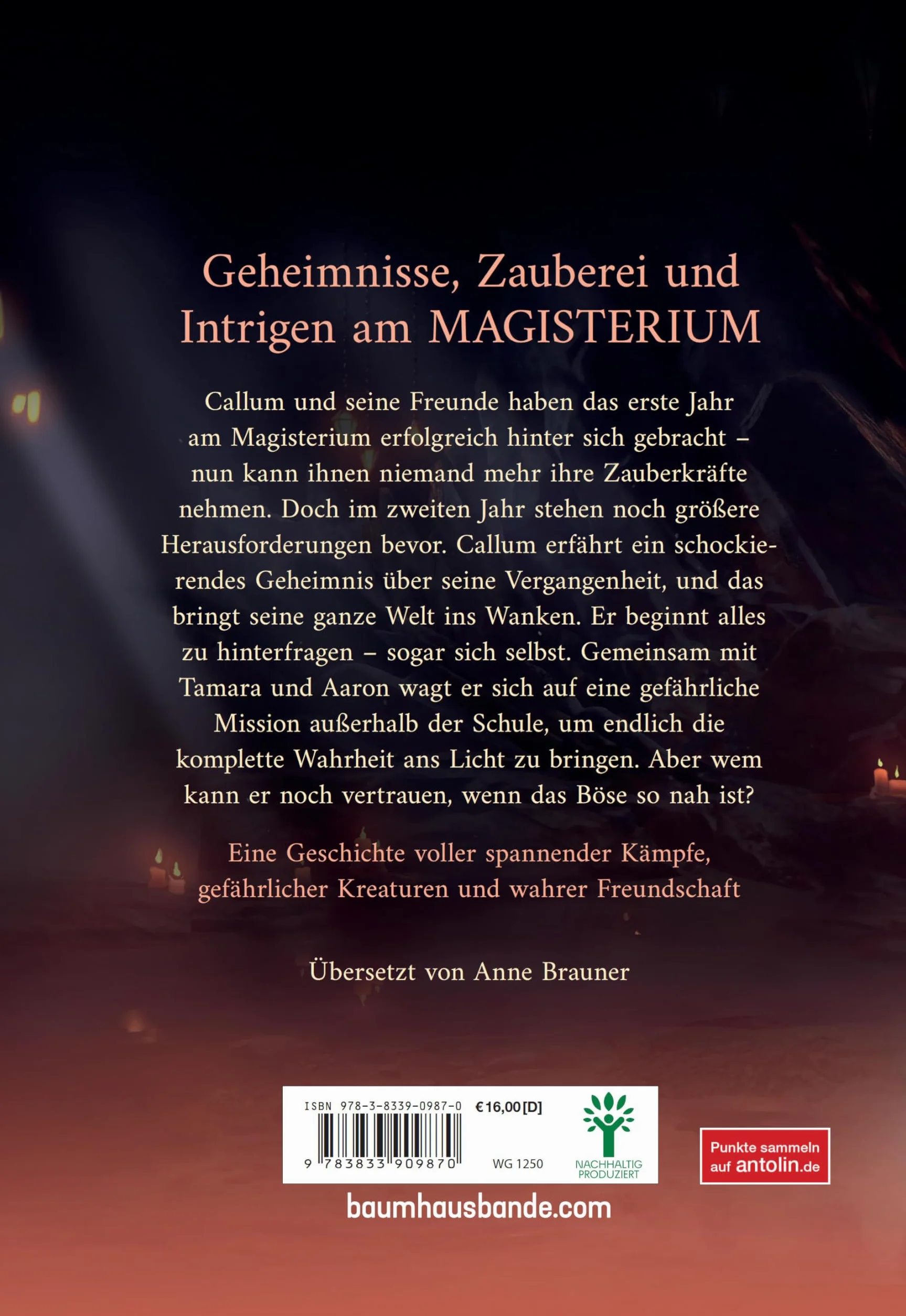 Magisterium - Das 2. Jahr: Callums neues Abenteuers an der geheimen Schule für Magie: für alle Fantasy-Fans ab 10 Jahren