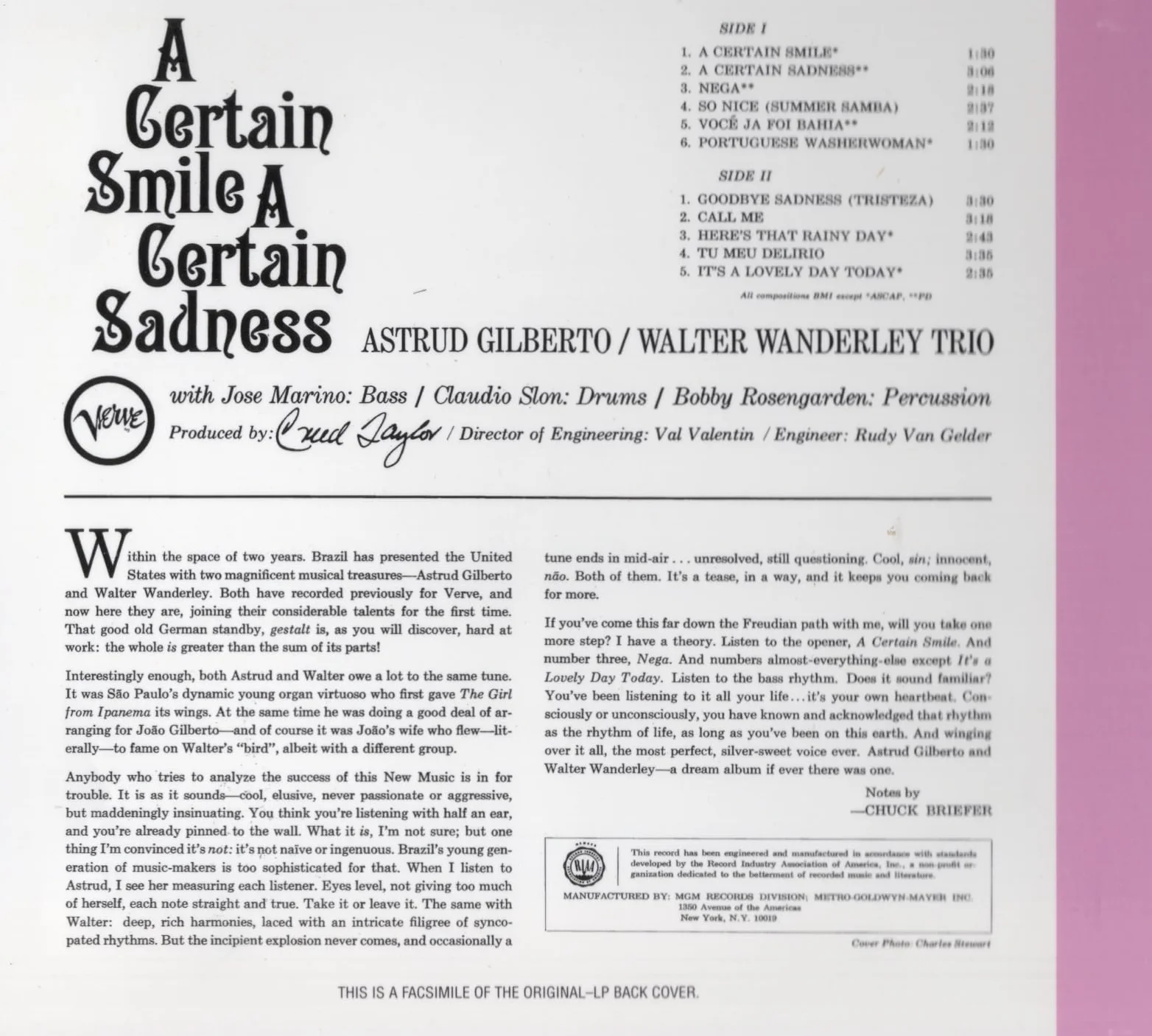 A Certain Smile, A Certain Sadness
