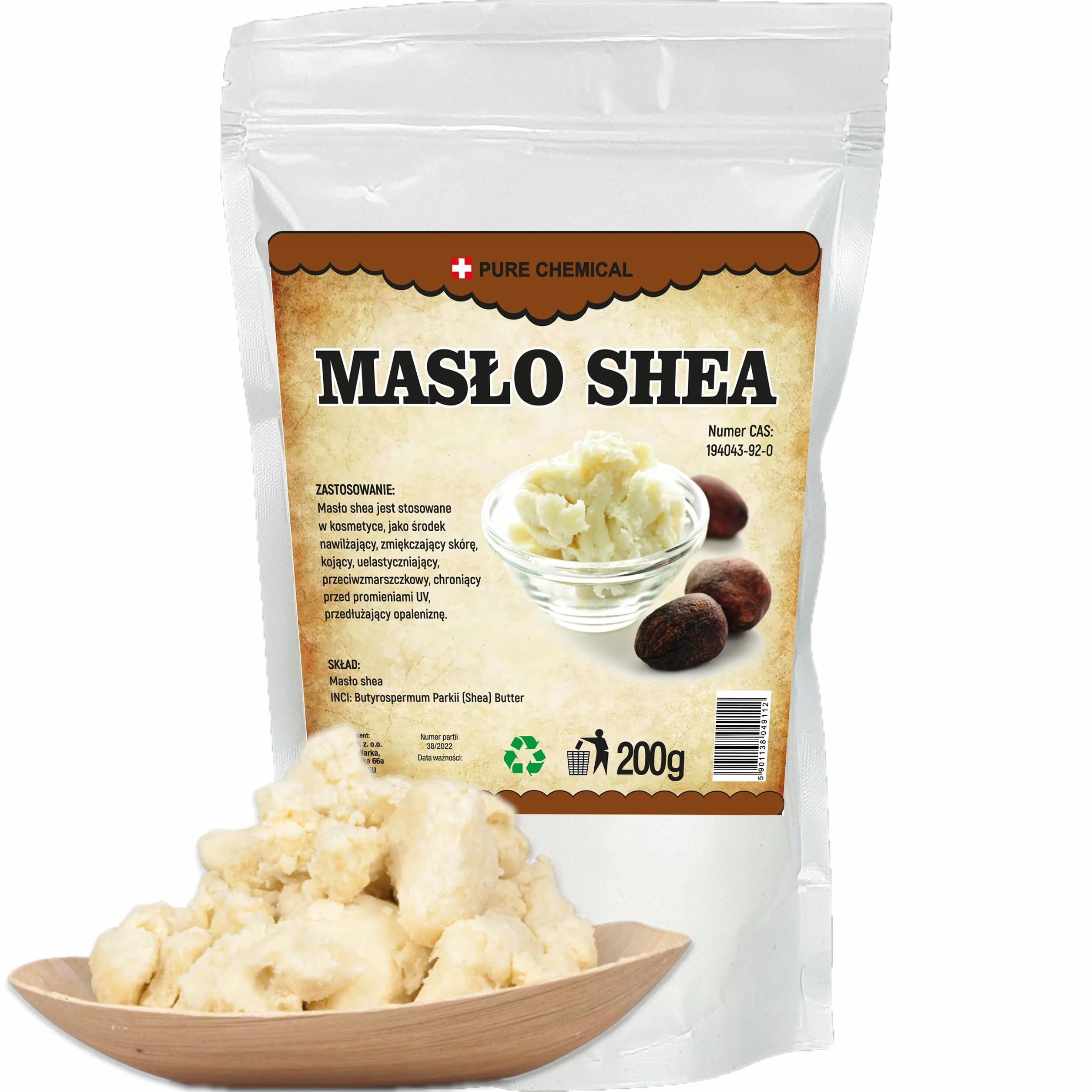 PURE CHEMICAL Masło Shea Nierafinowane 200G