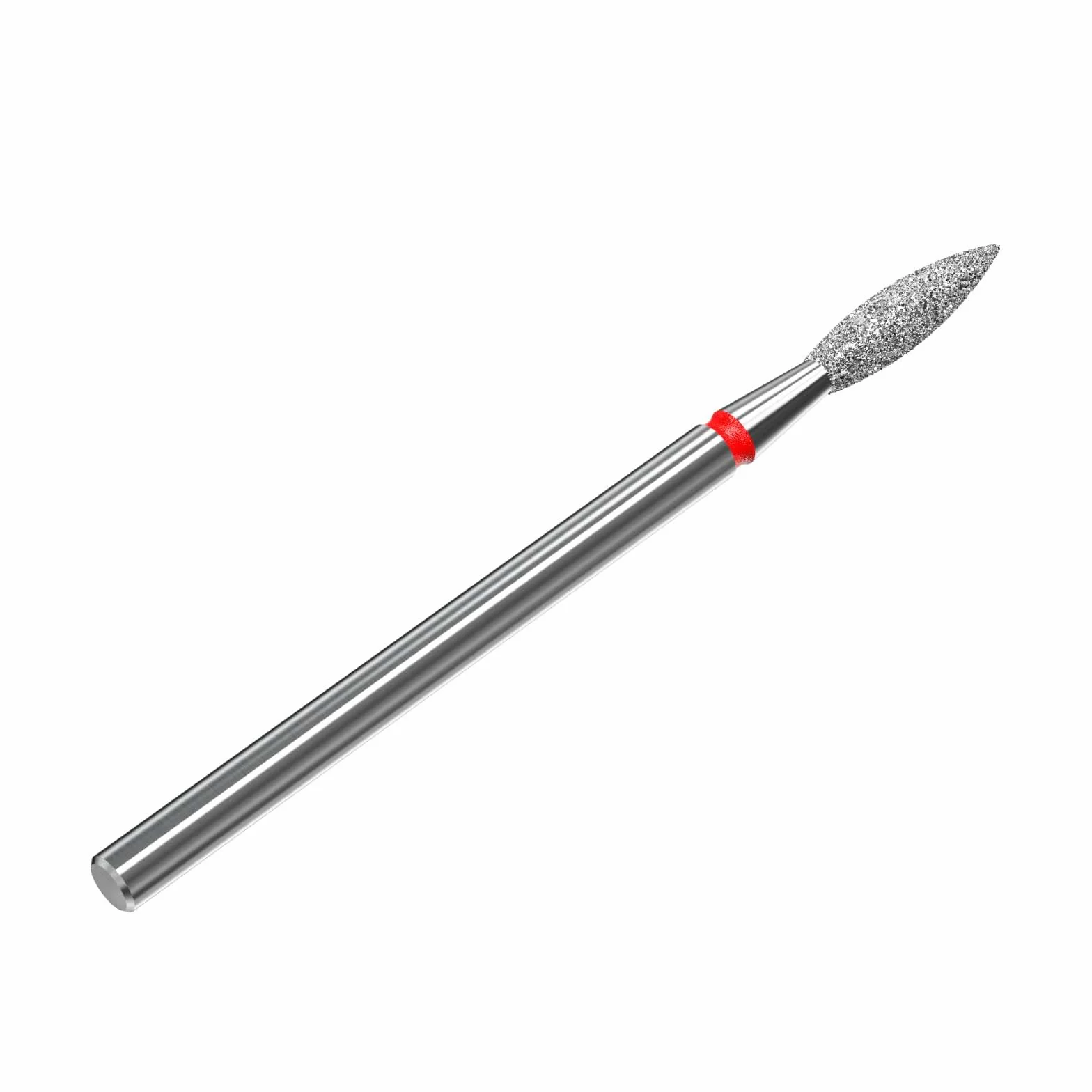 STALEKS PRO - Diamentowy bit – płomień (czerwony pierścień) I zestaw do frezów do paznokci I Bity do manicure i pedicure I Zestaw szlifierski do elektrycznych urządzeń szlifierskich I DRILL Bit
