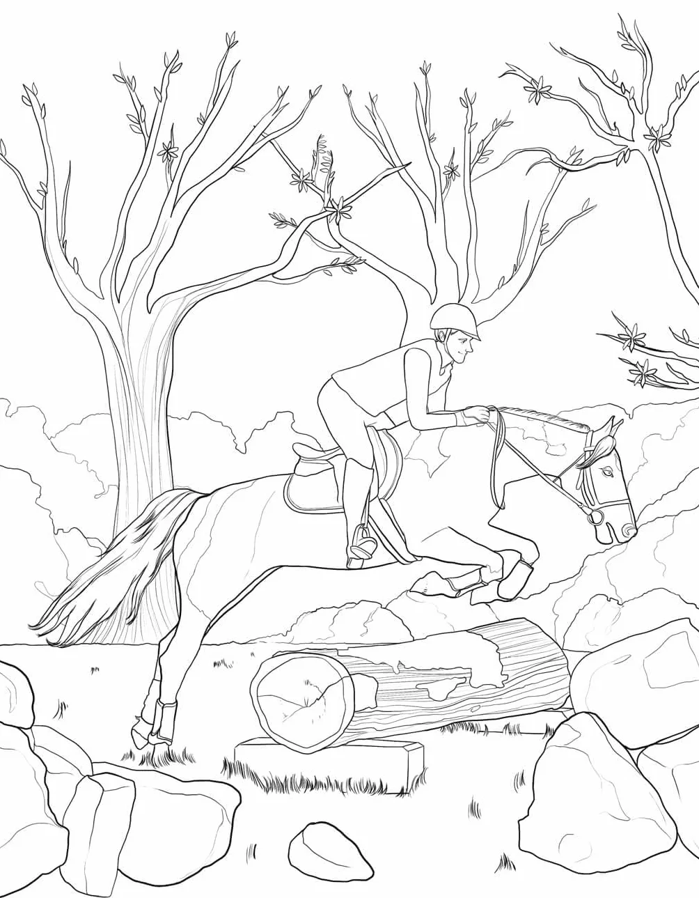 Horse Coloring Book: For Kids Ages 9-12: 4