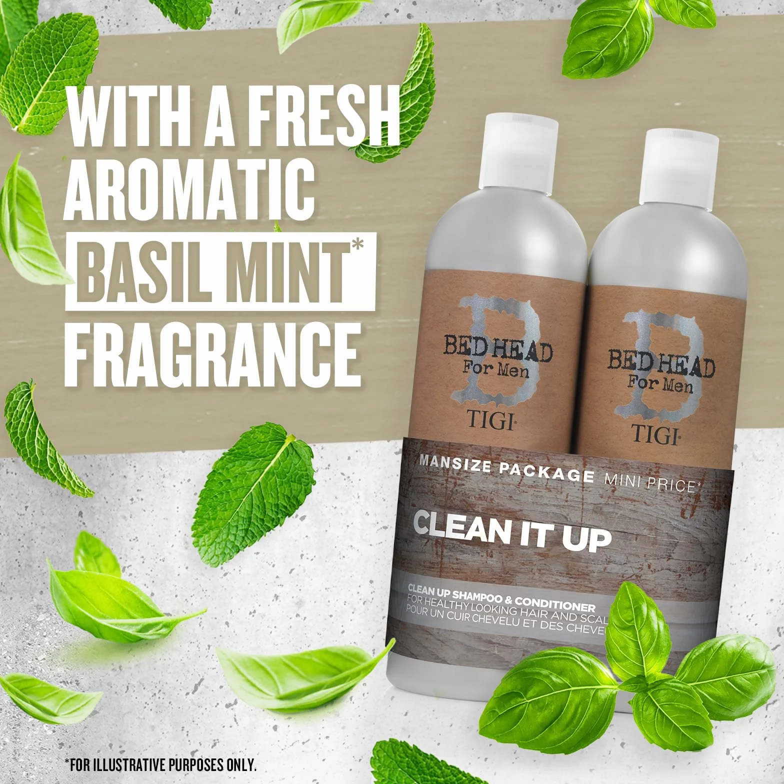 Tigi Bed Head Clean for Men Szampon i Odżywka do Włosów 2 x 750 ml