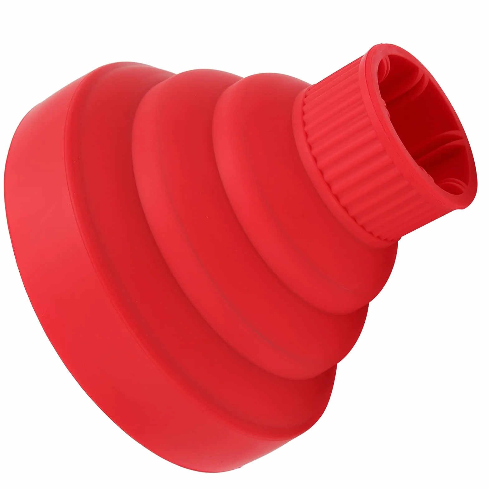 Generic Uniwersalny Składany Dyfuzor do Suszarki do Włosów dla Idealnej Kręconej Fryzury Przenośny Składany Dyfuzor Podróżny Suszarek Włosów 4-5cm (czerwony)
