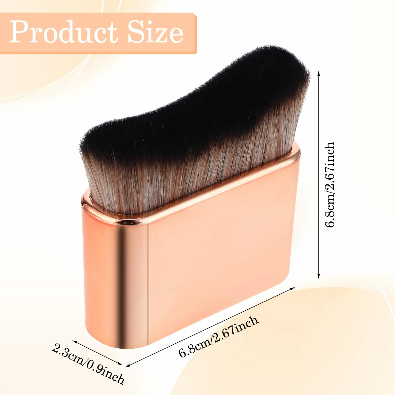 Duży pędzel Kabuki samoopalający do ciała i twarzy Makijaż, podkład do różu Shadow Bronzer