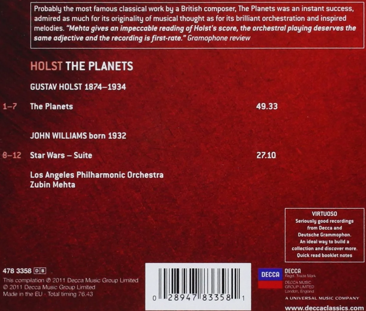 Die Planeten,Star Wars Suite