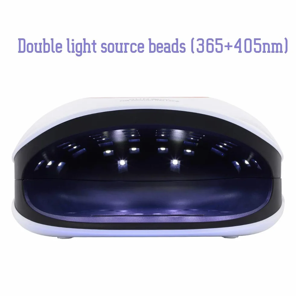 Lampa UV LED do paznokci 72W Autosensor LCD Wyświetlacz (Biała)