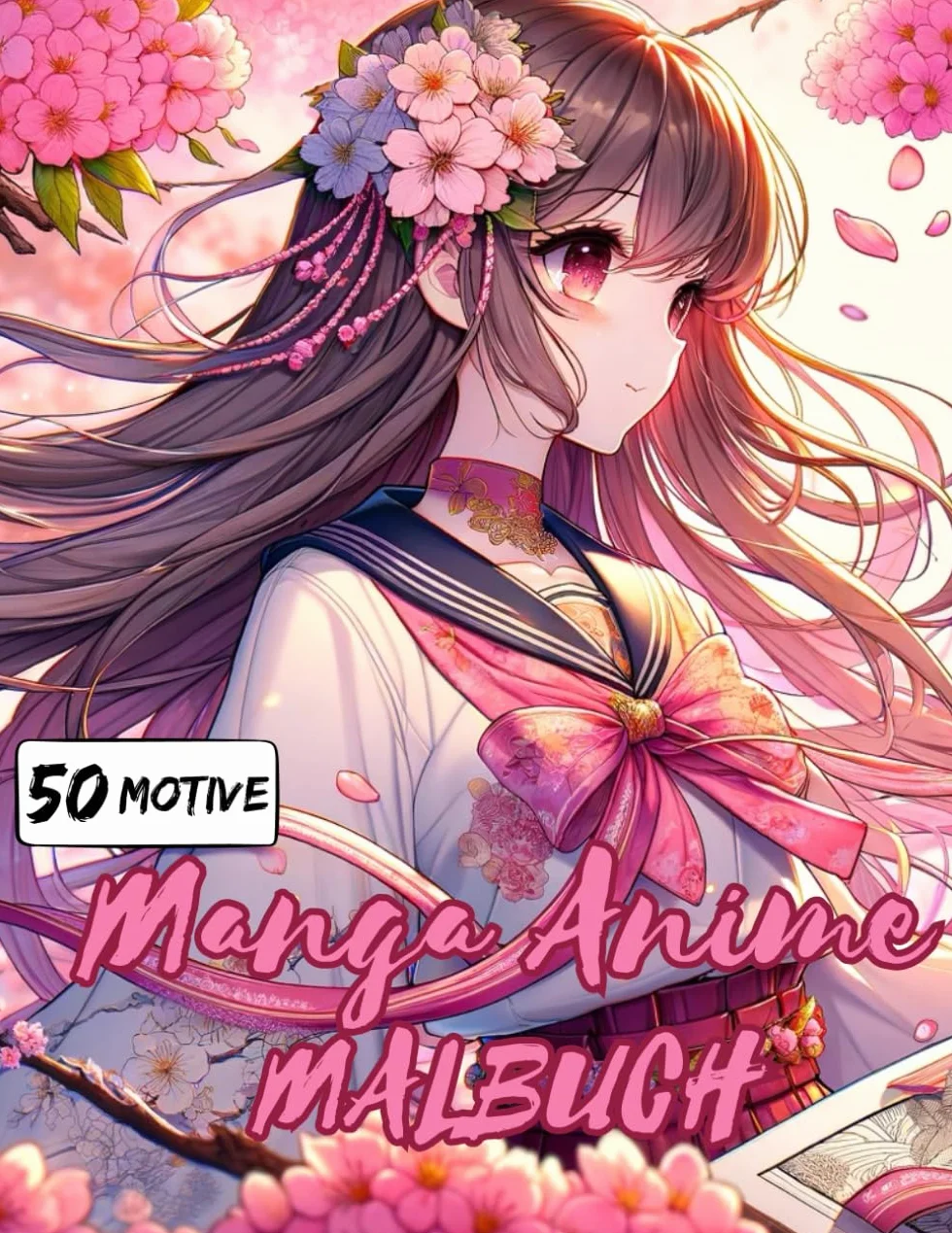 Manga Anime Malbuch für Mädchen ab 10 Jahren: 50 Motive zum Ausmalen und Entspannen | Ideales Geschenk für Mädchen und Teenager | Malen ab 10