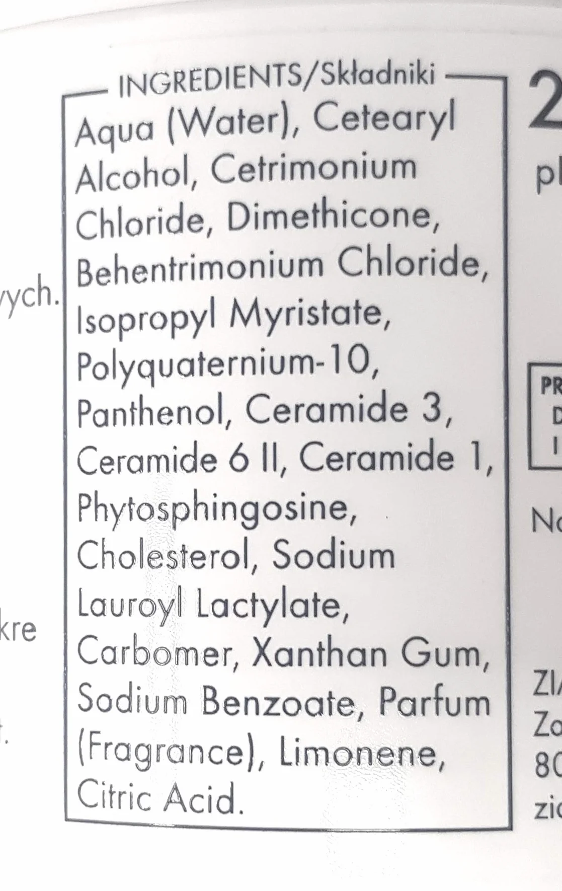 ZIAJA Maska do włosów ceramidy 200 ml
