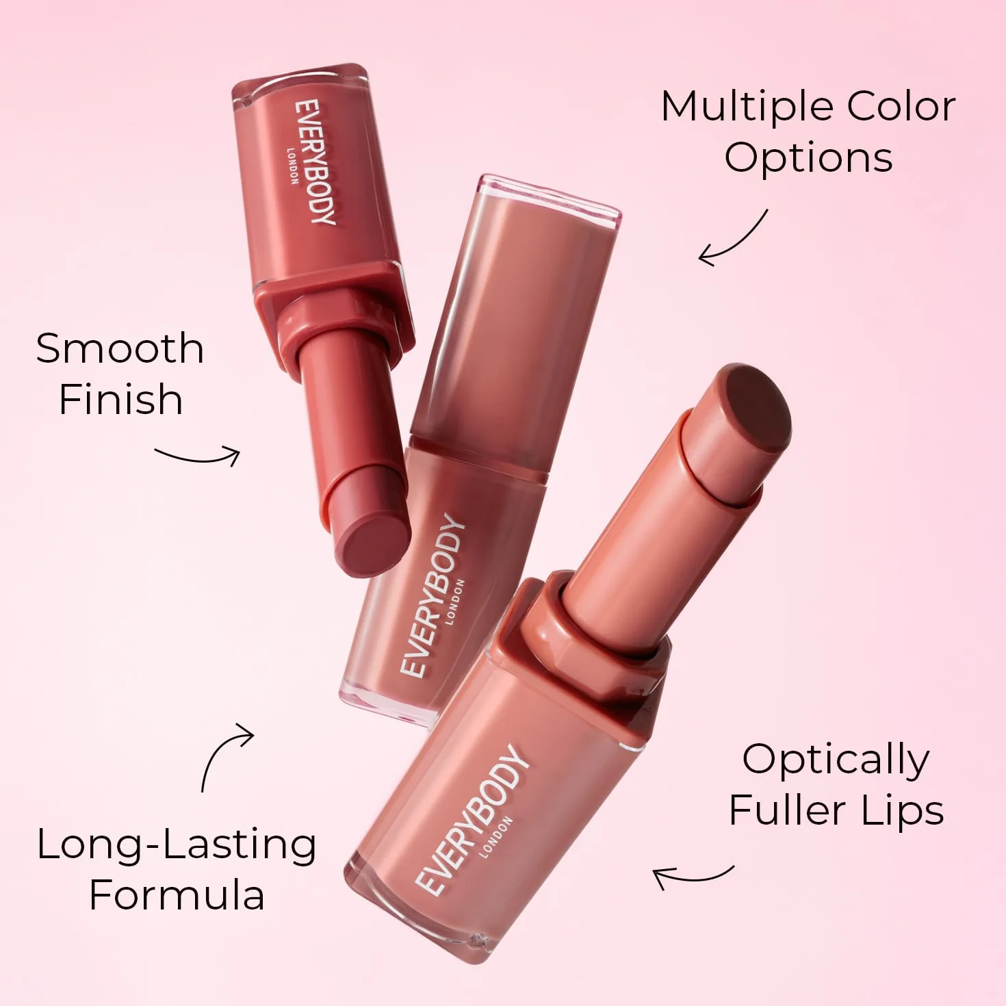 EVERYBODY LONDON Nawilżająca Pomadka Powiększająca Usta Pink Beige