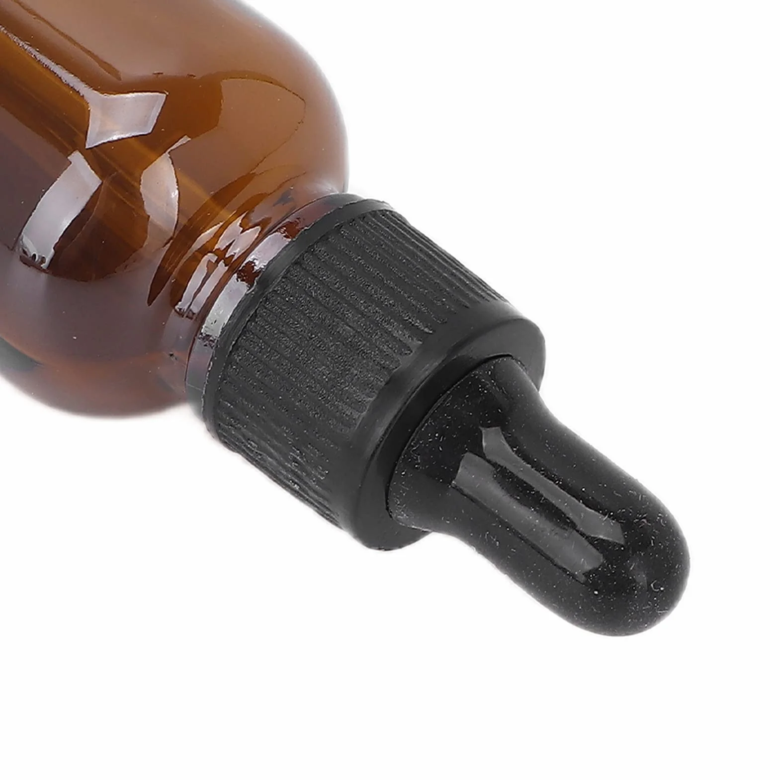 Sonew Pusta butelka na olejek eteryczny do wielokrotnego napełniania, 2 rozmiary brązowe mini przenośne perfumy DIY serum do twarzy perfumy zakraplacz butelka akcesoria (#2)