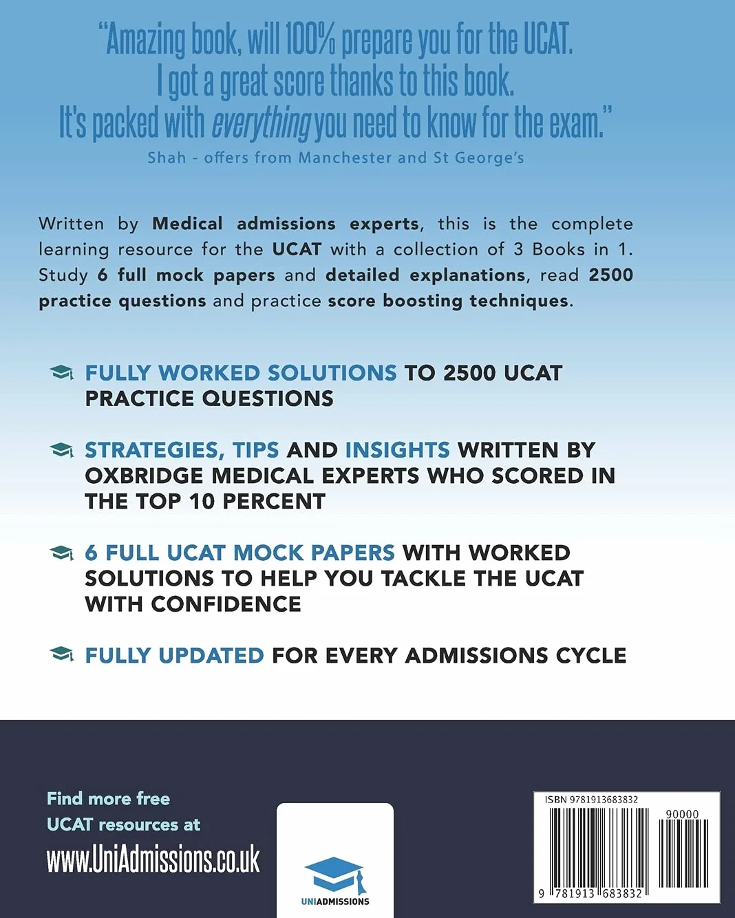 The Ultimate UCAT Collection: New Edition with over 2500 questions and solutions. UCAT Guide, Mock Papers, And Solutions. Free UCAT crash course!: 6
