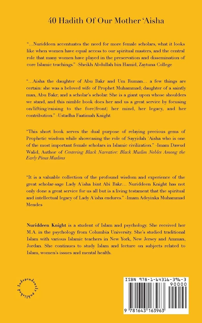 40 Hadith of 'Aisha