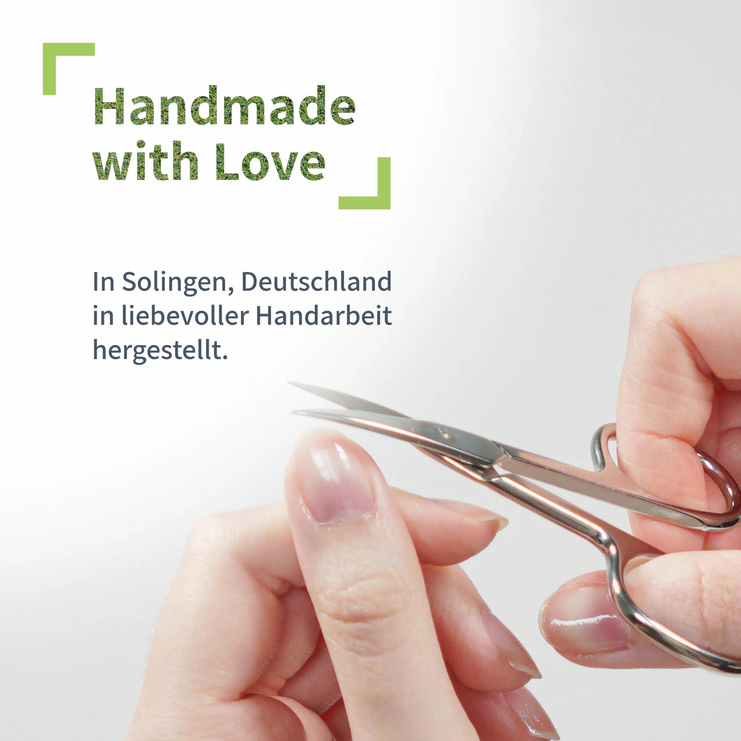 Niyok Nożyczki do paznokci Solingen z powłoką bezniklową, bardzo ostre nożyczki – profesjonalna pielęgnacja paznokci do manicure, opakowanie bez plastiku, Made in Germany