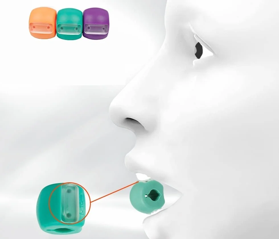 Jaw exerciser Zestaw 3 gum do ćwiczeń żuchwy i szczęki Jawline Muscle Shaper