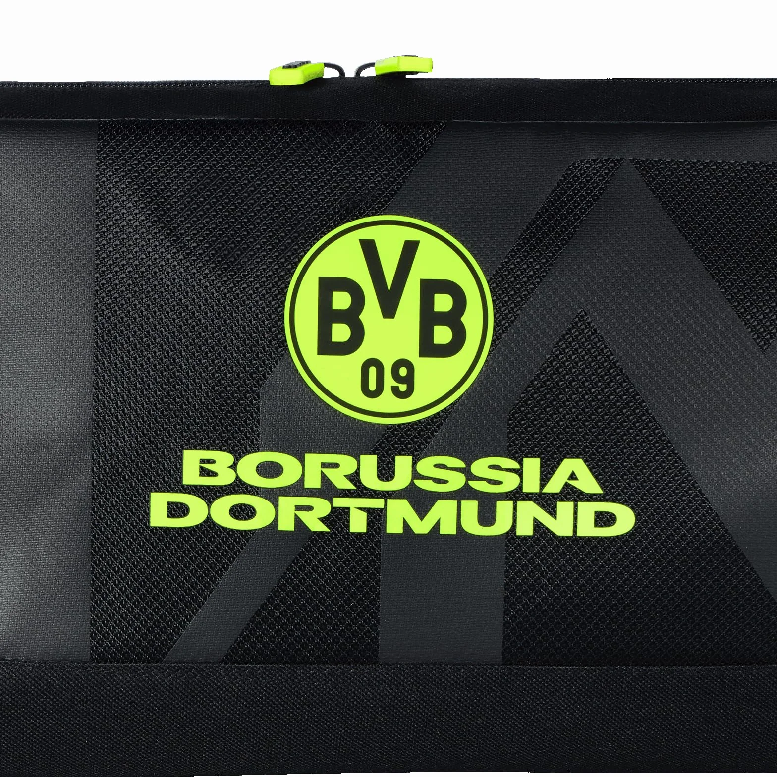 Borussia Dortmund Unisex – kosmetyczka BVB dla dorosłych, czarna, z neonowo-żółtym, 33,0 x 18,0 x 12,0 cm