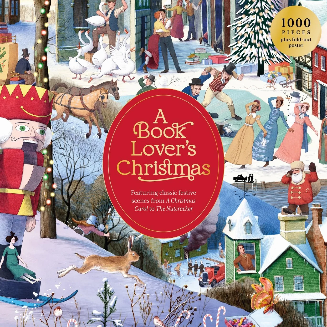 A Book Lover´s Christmas: 1000-piece jigsaw puzzle