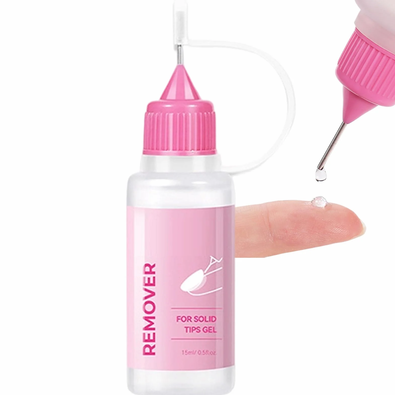 Nail Remover – 15ml Press on Glue Remover, Chip-Resistant Professional Dissolver Gel, Easy to Use Manicure Tool, Youth Friendly Nail Repair Accessory for Bridal Travel Home
