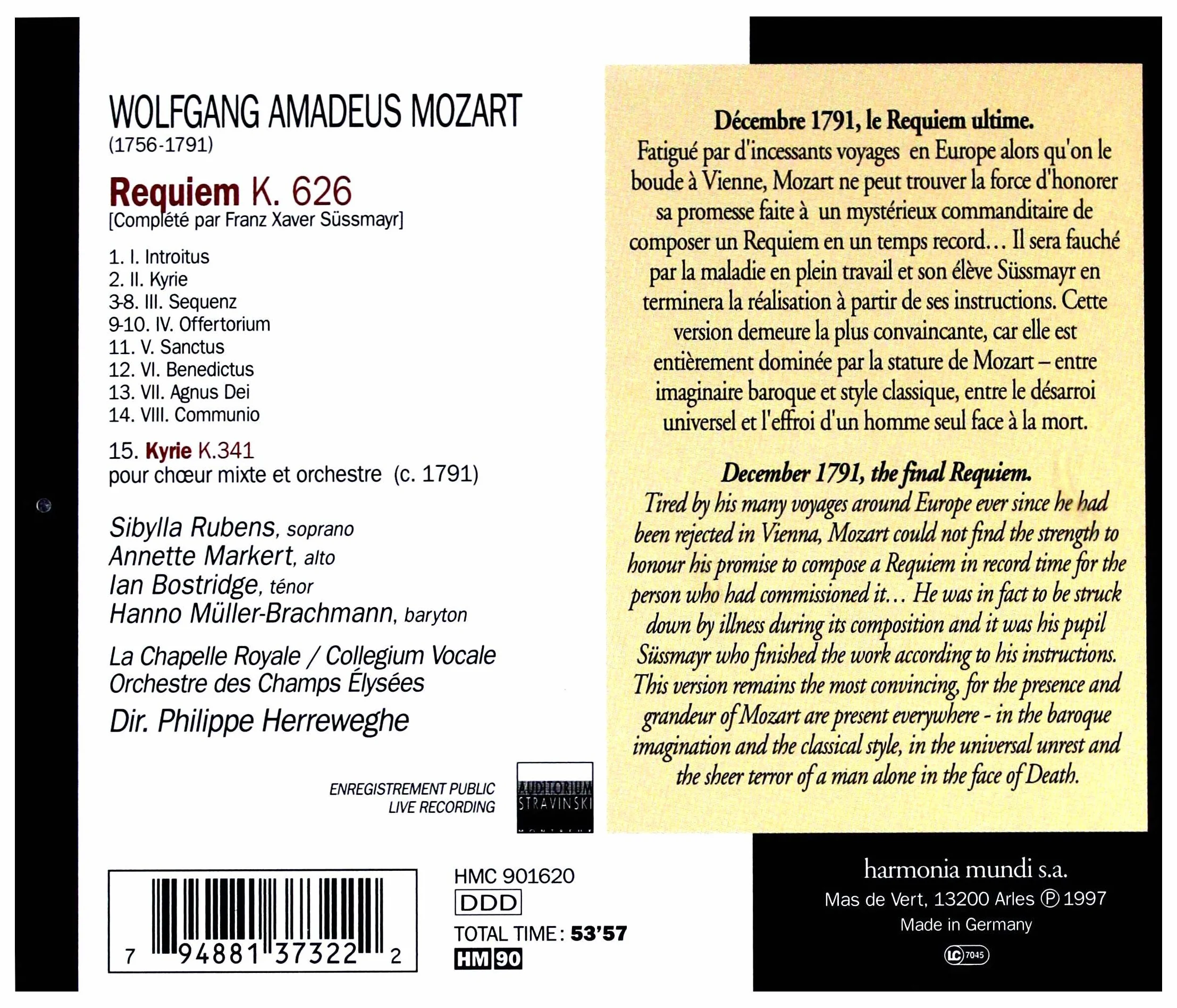Requiem K 626, Kyrie K 341