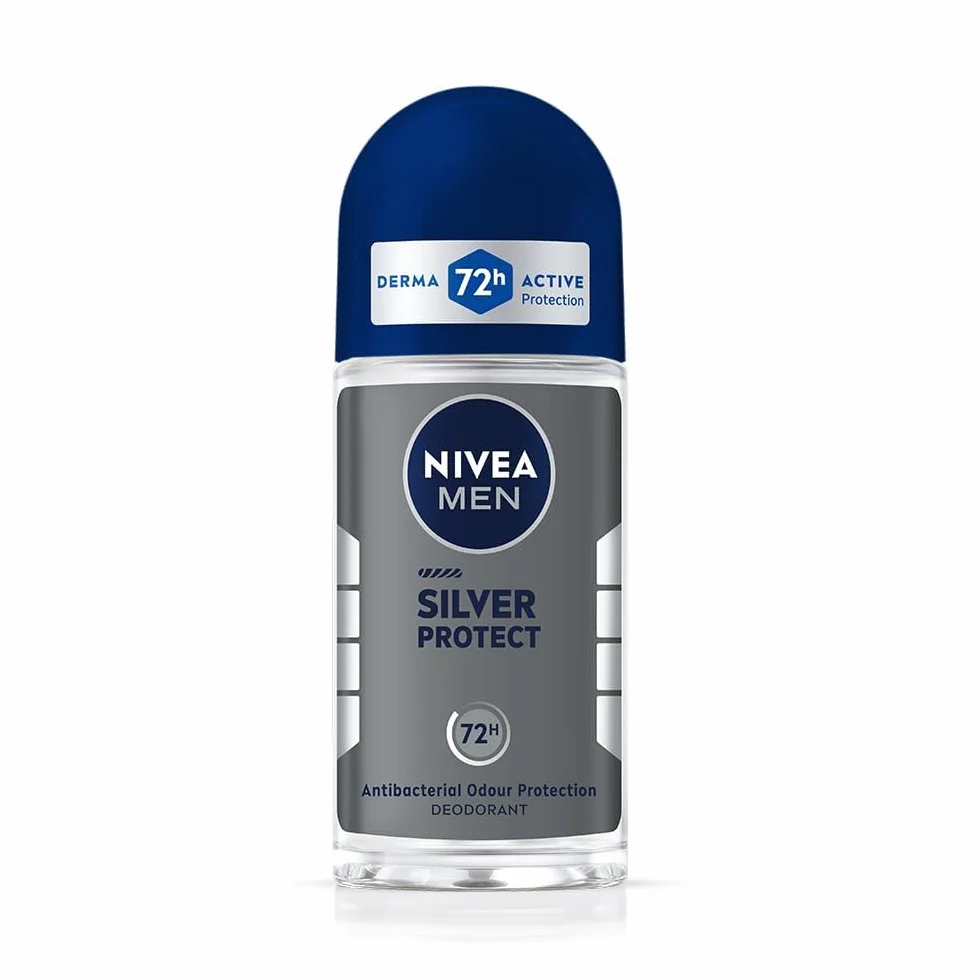 NIVEA MEN Silver Protect 48 H Antybakteryjny antyperspirant w kulce dla mężczyzn 50 ml