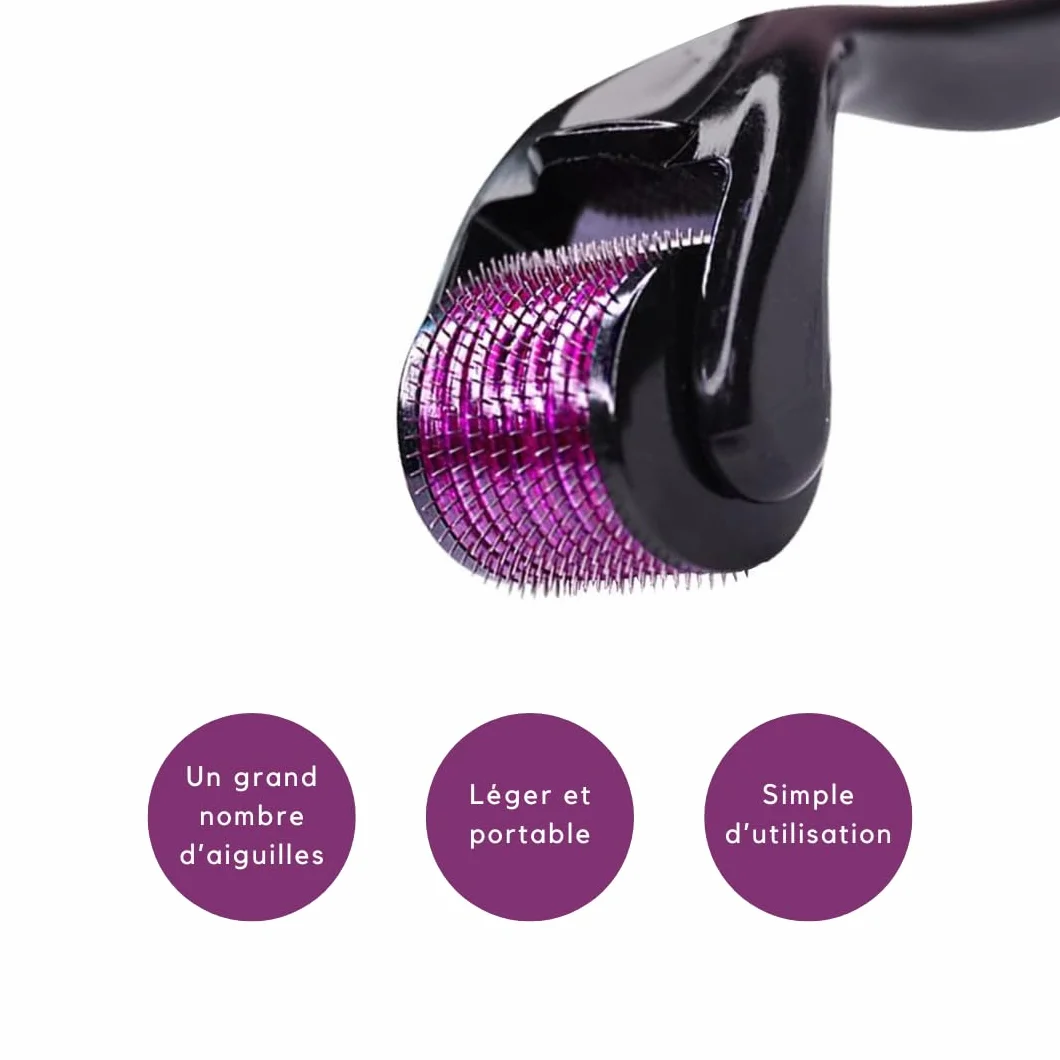 PARENCE.- Derma Roller 0,3 mm - Masażer do brody i włosów - Derma Face Roller - Różne kolory