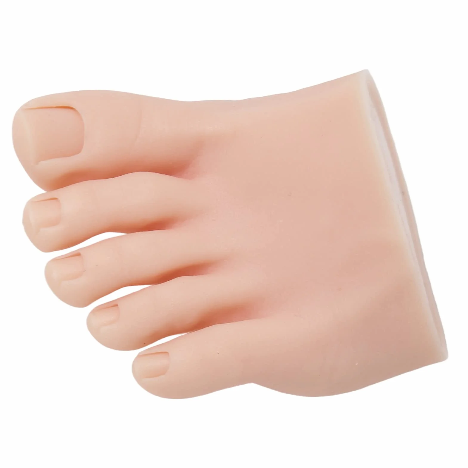 Praktyka Fake Foot Model, Silicone Fake Foot Tool, Prosthetic Manicure Training Display, Mannequin Feet (Lewy)