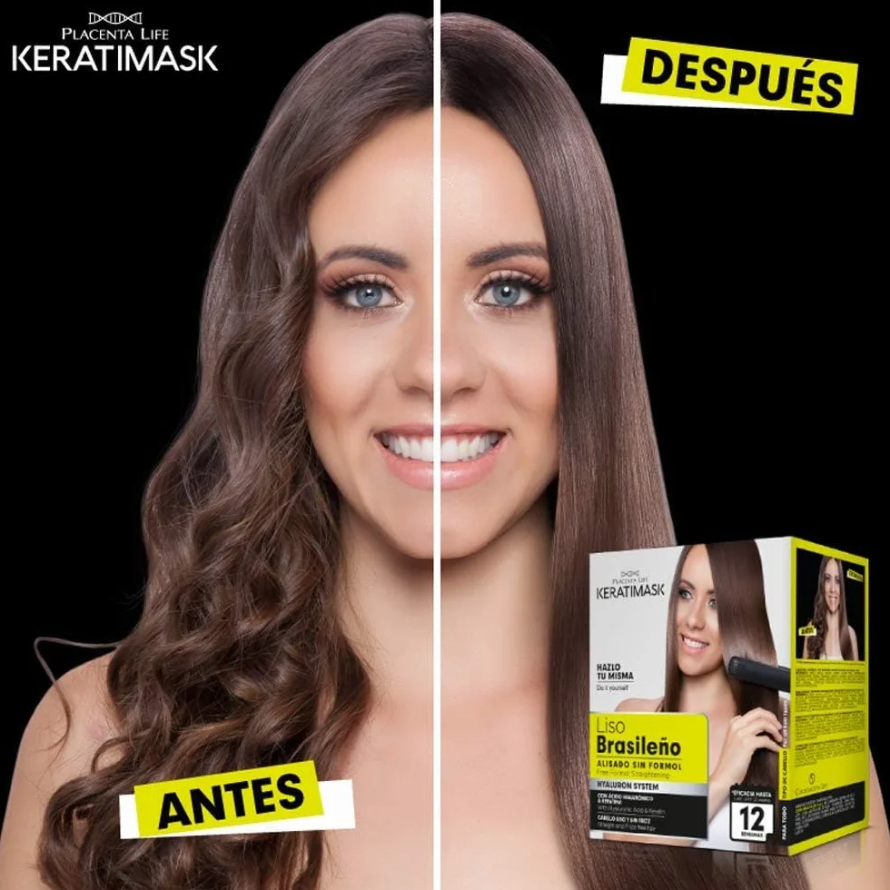 Be Natural Brazylijski zestaw do wygładzania z keratyną zielony