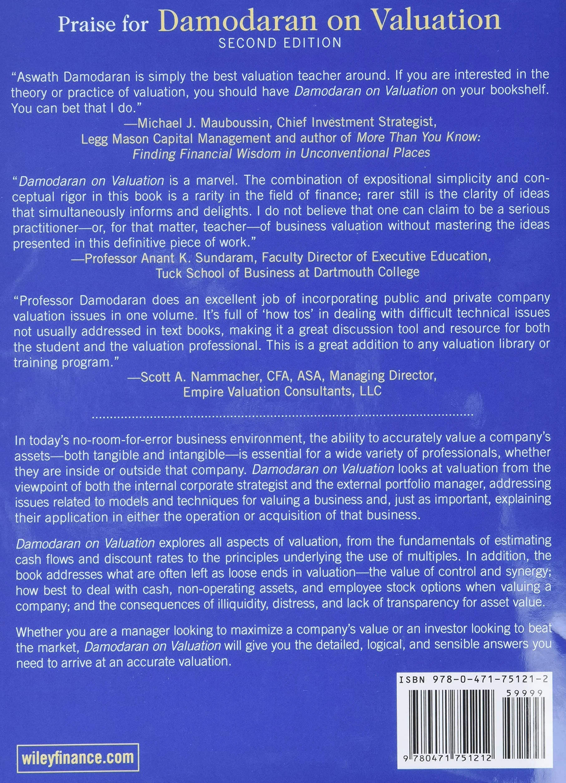 Damodaran on Valuation: Security Analysis for Investment and Corporate Finance: 324