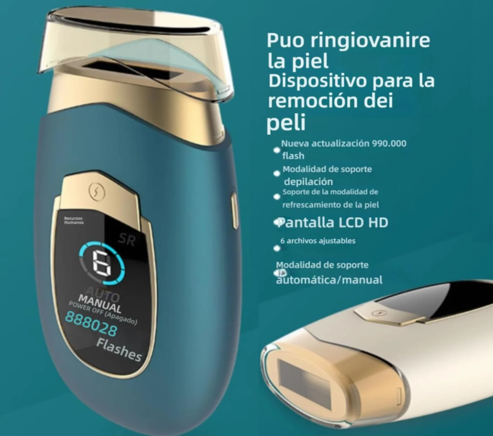 Pulsacyjny depilator światła 2 w 1 Genérico Pro 2.0 dla kobiet i mężczyzn