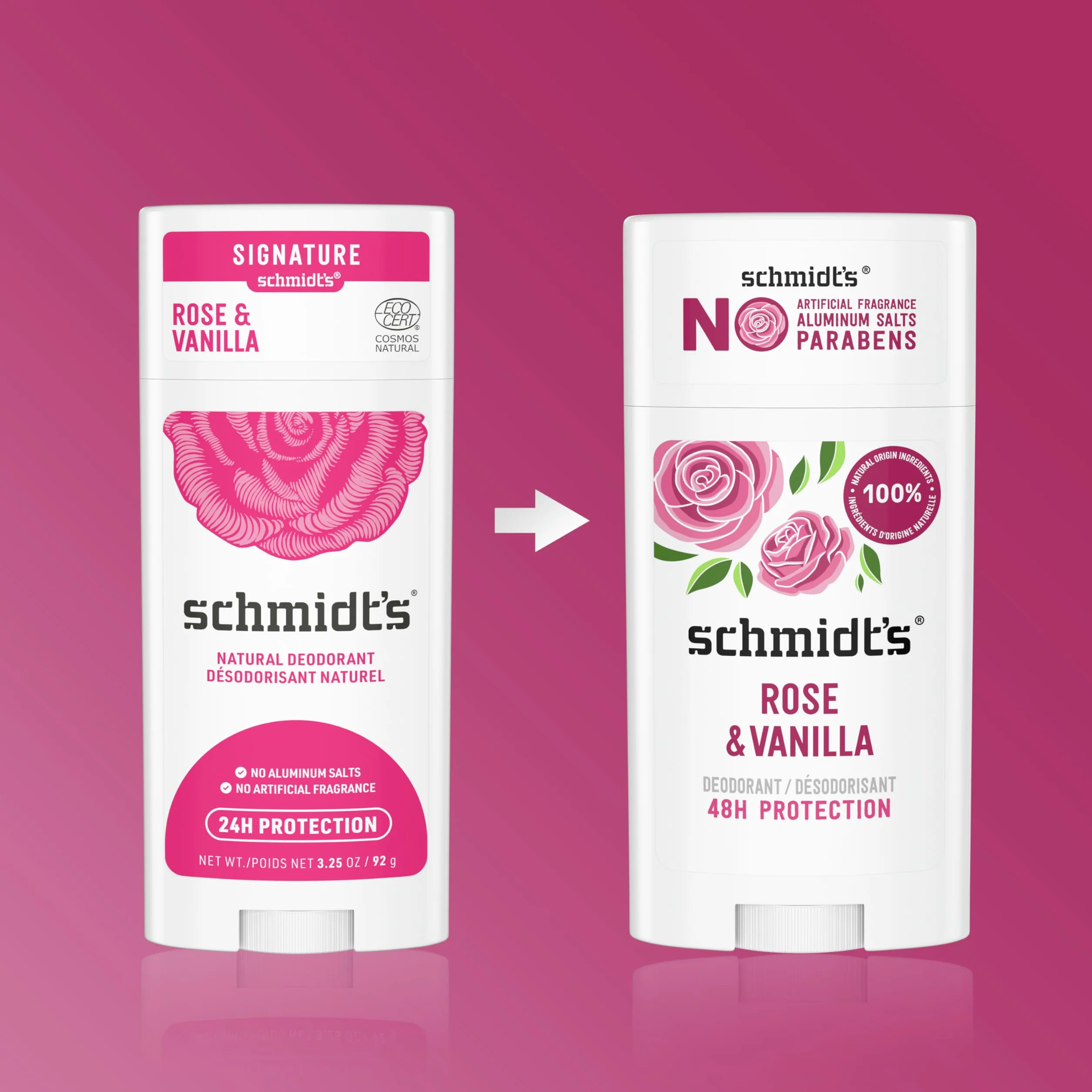 Schmidt'S Rose & Vanilla Dezodorant 75 g