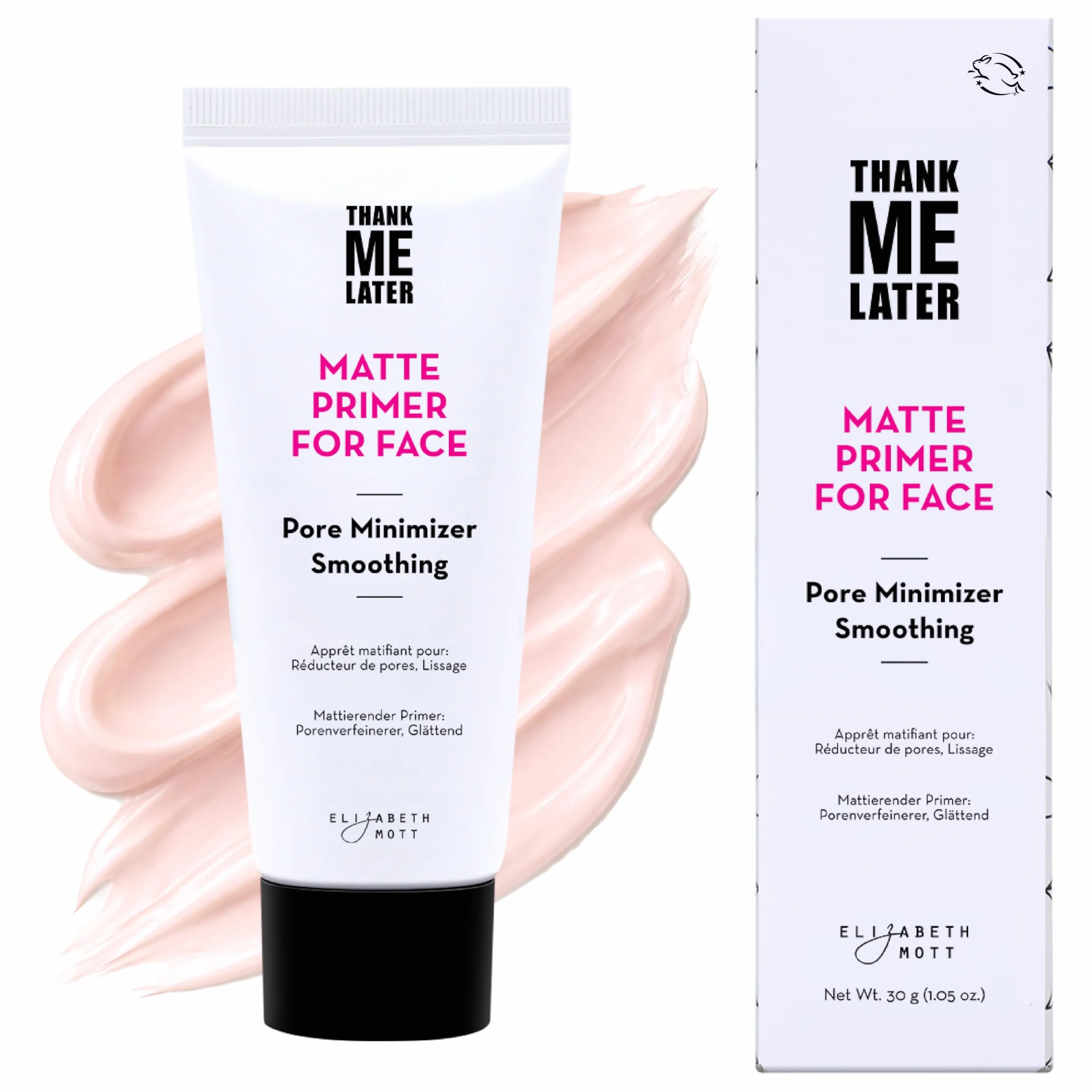 Elizabeth Mott Wodoodporny cień do powiek przeciw tłustym powiekom i zmarszczkom. Matte Face Primer (30 g) Claro