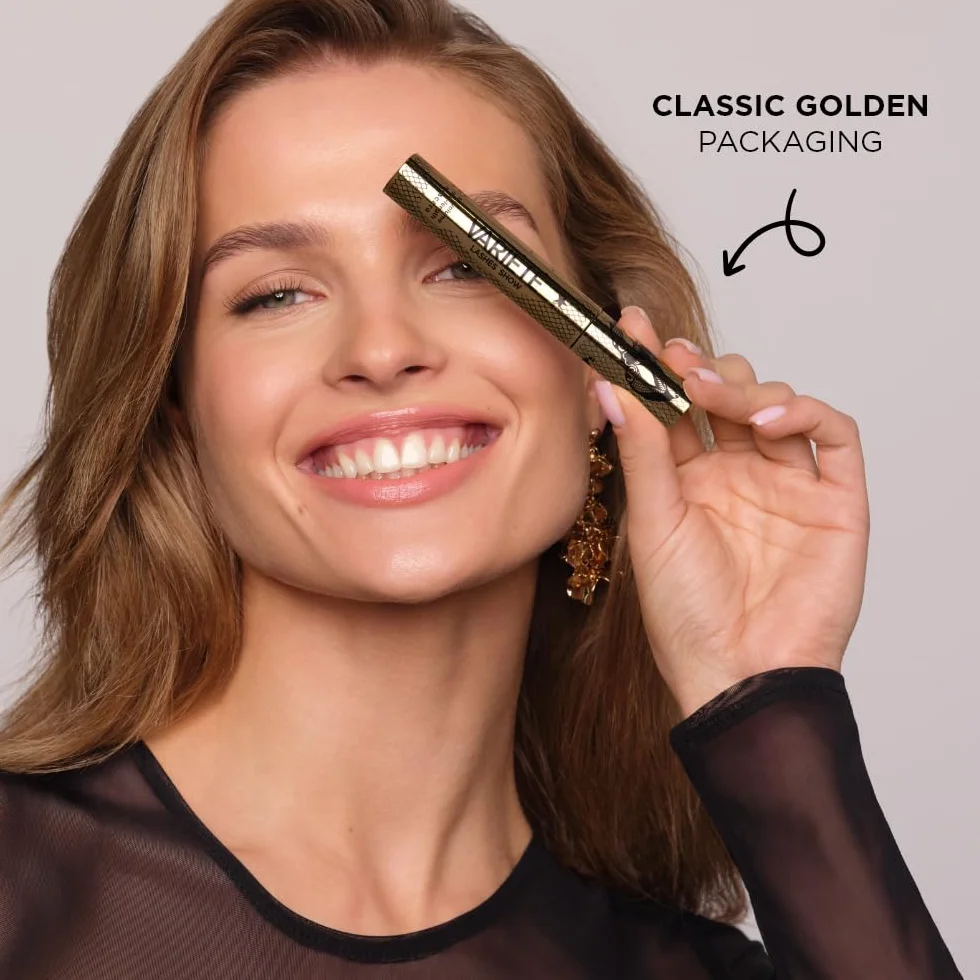 Eveline Cosmetics Variété Lashes Show długotrwały tusz do rzęs zwiększający objętość 10ml Czarny