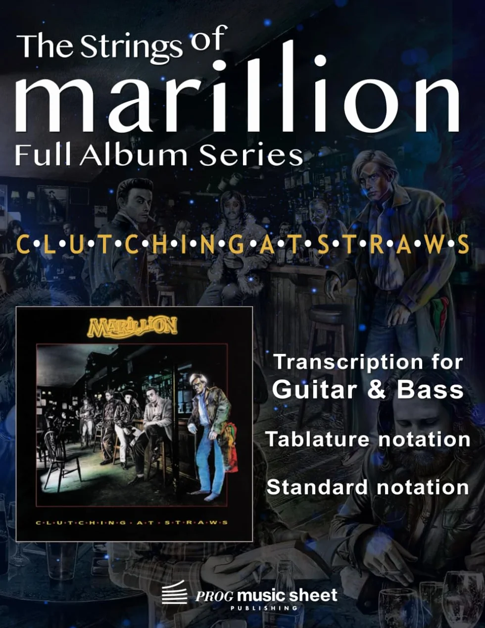 Marillion - Clutching at straws Sheet Music: Guitar, Bass: Guitar & Bass Transcription Music sheet with Tablature (Full Album)