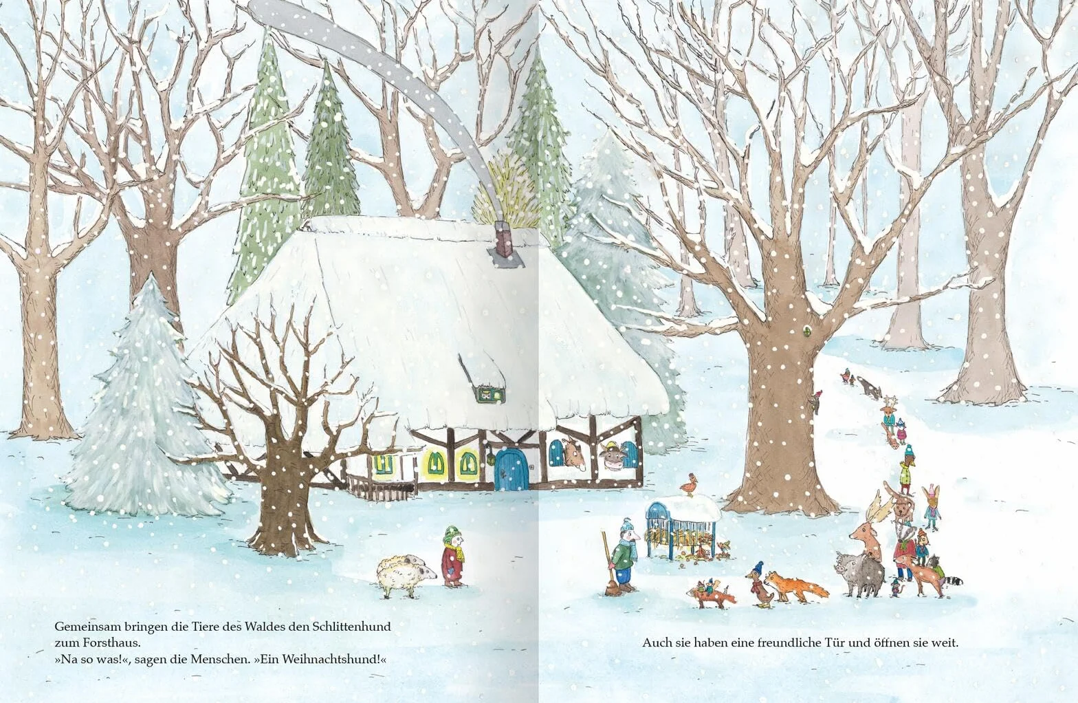 Maus und Eichhorn auf großer Winterreise
