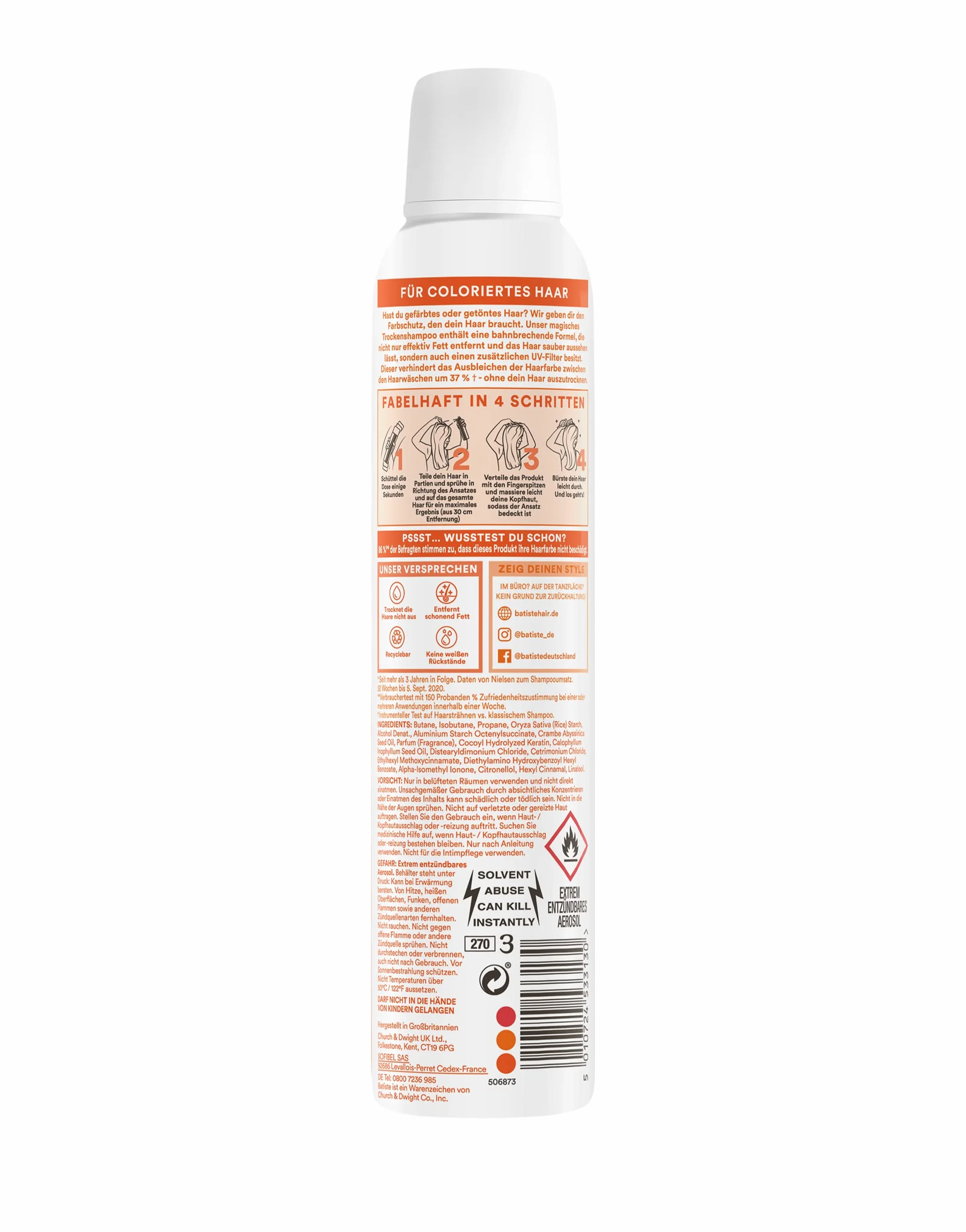 Batiste Color Protect Suchy Szampon, 200 ml