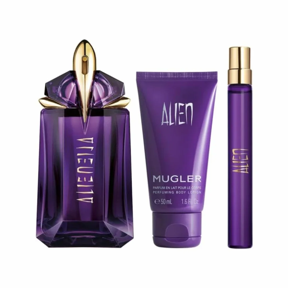 Mugler Alien woda perfumowana Set 60 ml Refill + B/L 50 ml + 10
