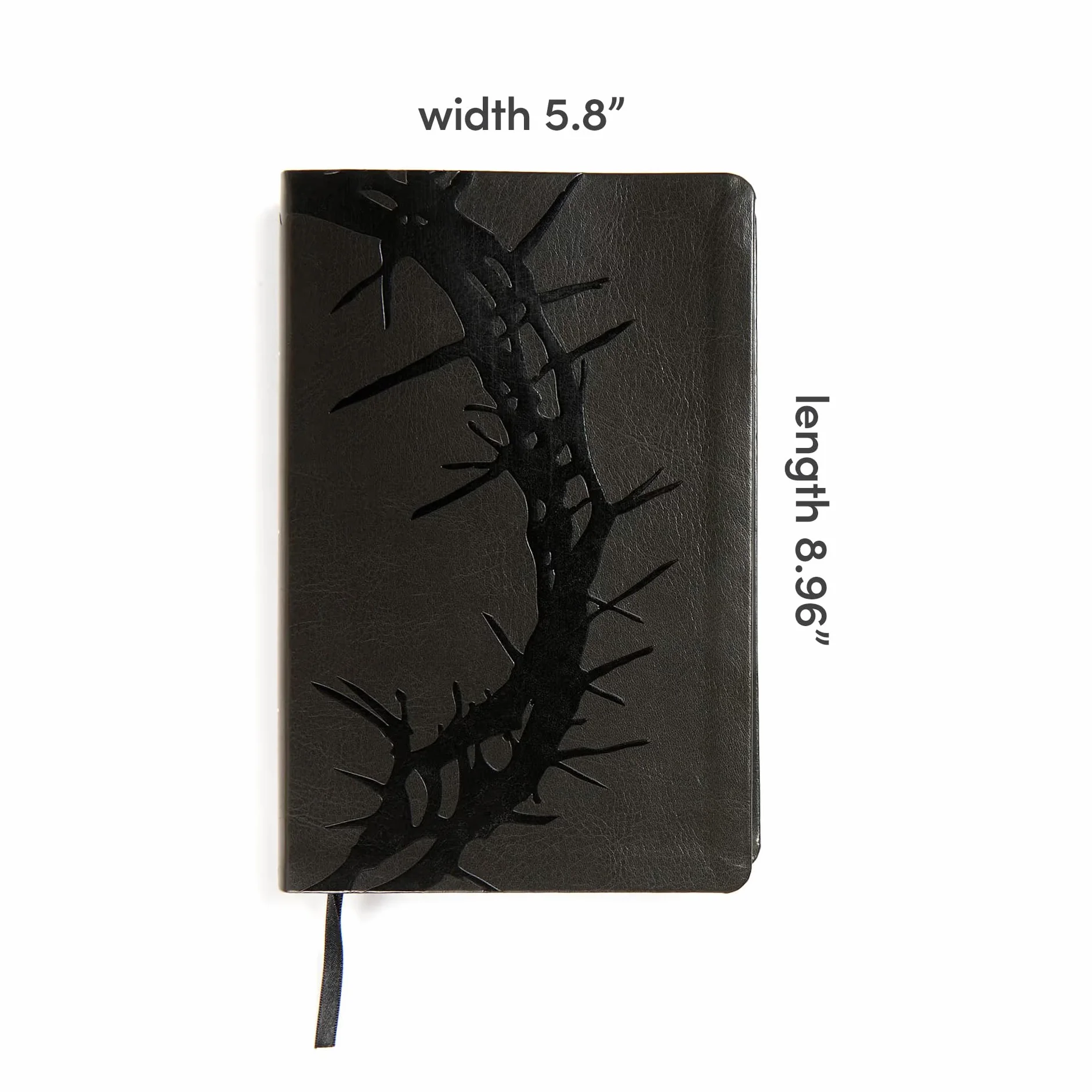 KJV Large Print Personal Size Reference Bible, Charcoal Leathertouch