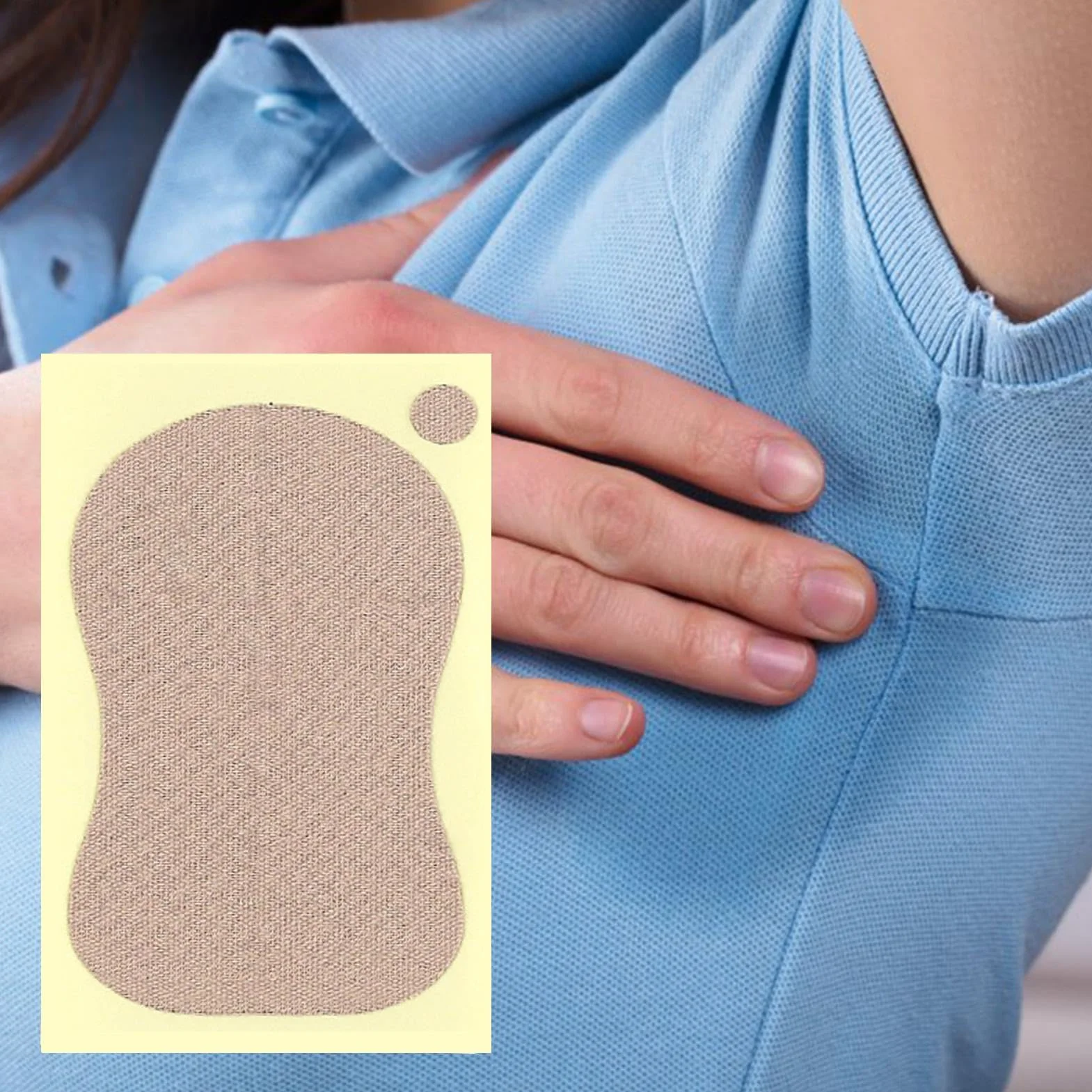 Naklejki przeciwpotowe pod pachami, 10 szt., samoprzylepna ochrona dla kobiet