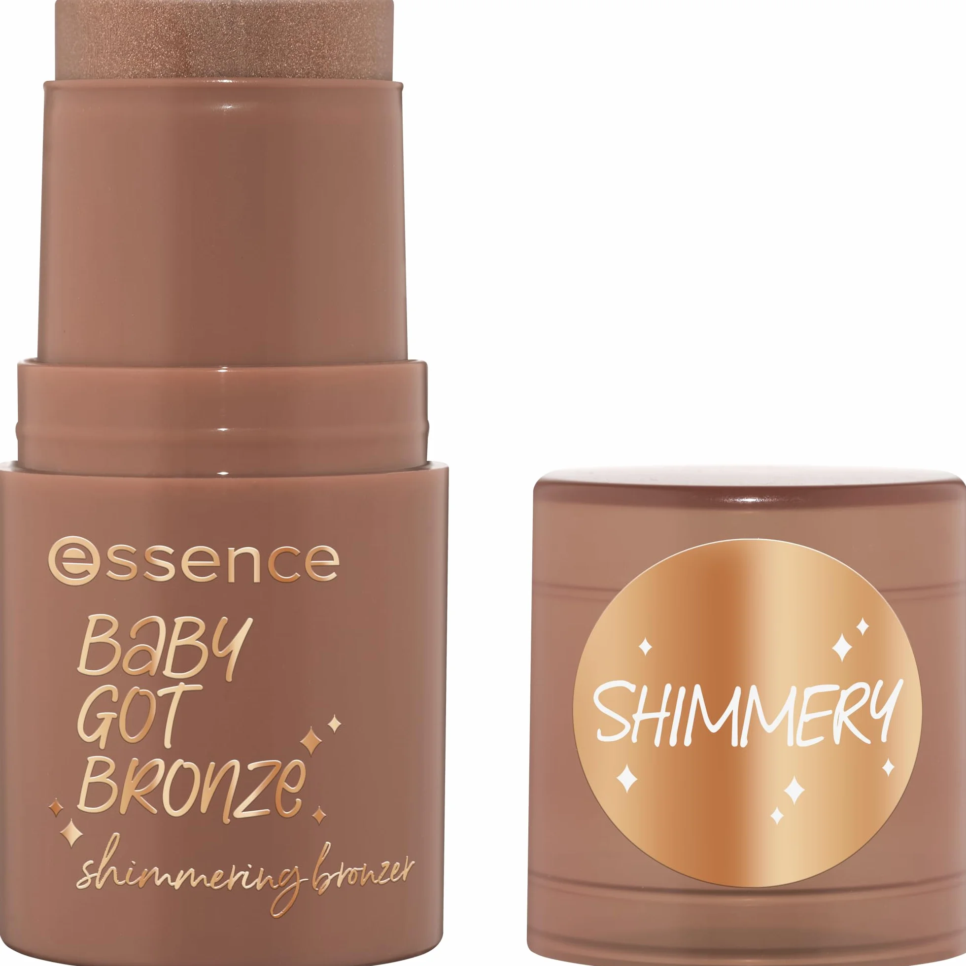 essence Połyskujący bronzer BABY GOT BRONZE, natychmiastowy wynik, naturalny, mieniący się (5.5g)