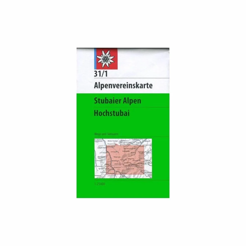 Stubaier alpen hochstubai: Topographische Karte: 31/1