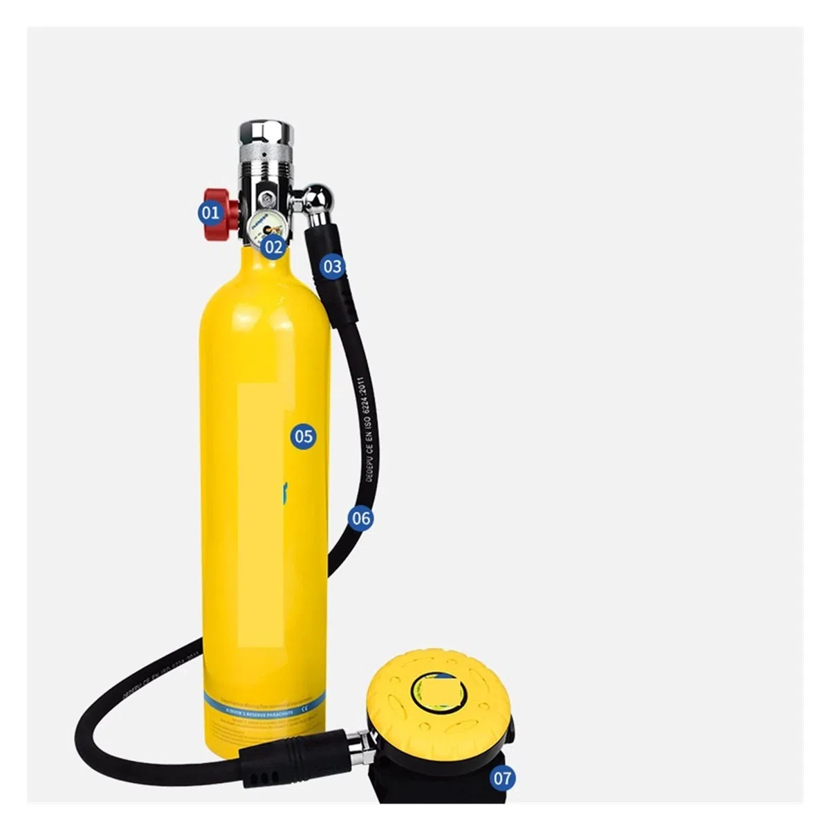 Sprzęt do nurkowania Respirator Do Nurkowania Na Świeżym Powietrzu Pływanie Pod Wodą Materiały Do ​​nurkowania Przenośny Sprzęt Do Nurkowania Korzystanie z bezpieczniejszego(Package A Green)