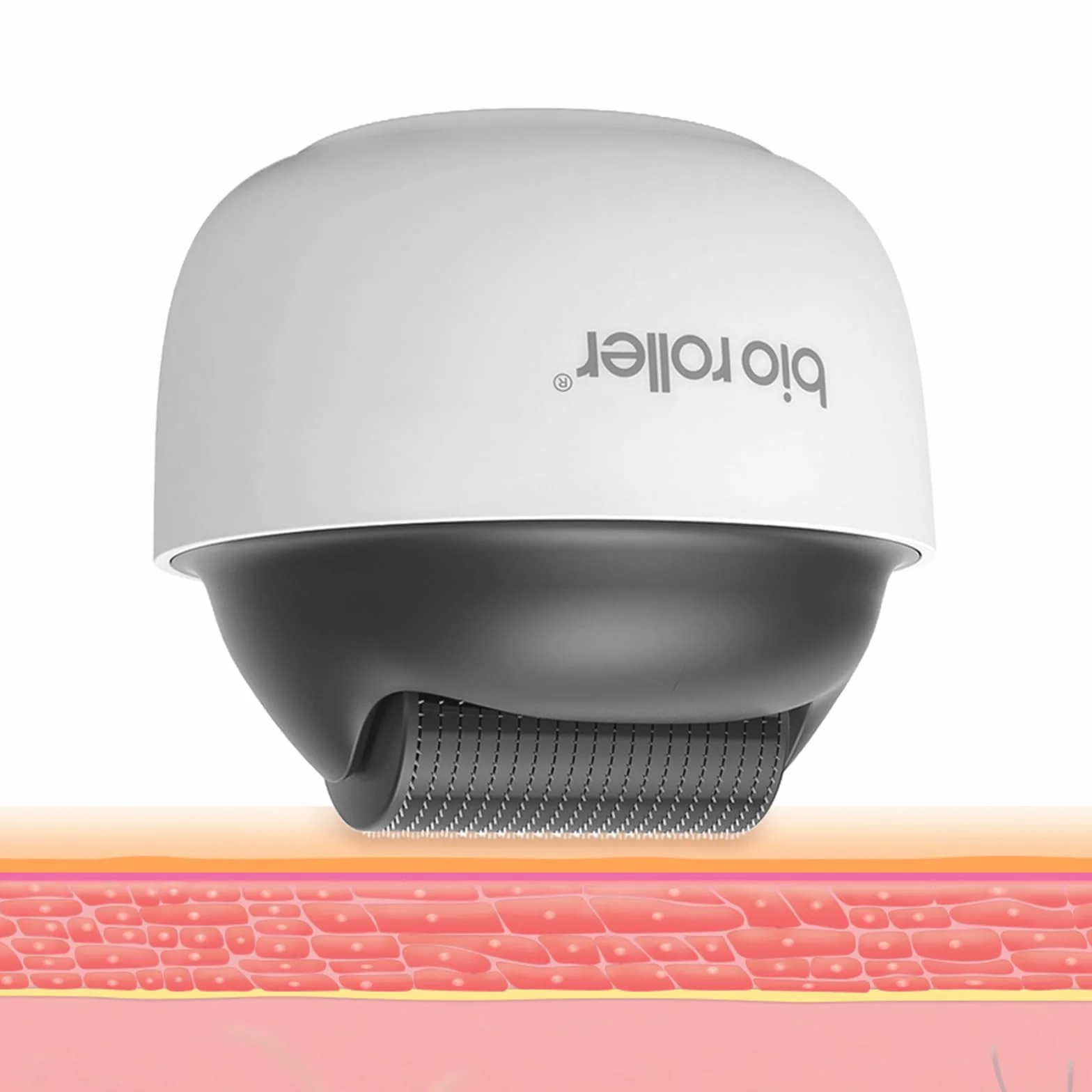 FONWUJIOT Derma roller do brody, 1200 igieł, wałek do brody, profesjonalne mikroigłowanie do użytku domowego, zapobiega wypadaniu włosów, do twarzy, skóry głowy i brody