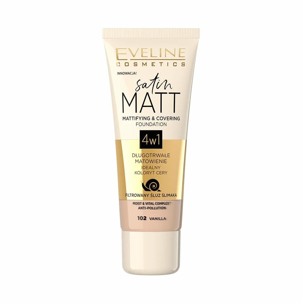 Eveline Cosmetics Satin Matt Podkład matujący - No 102 vanilla