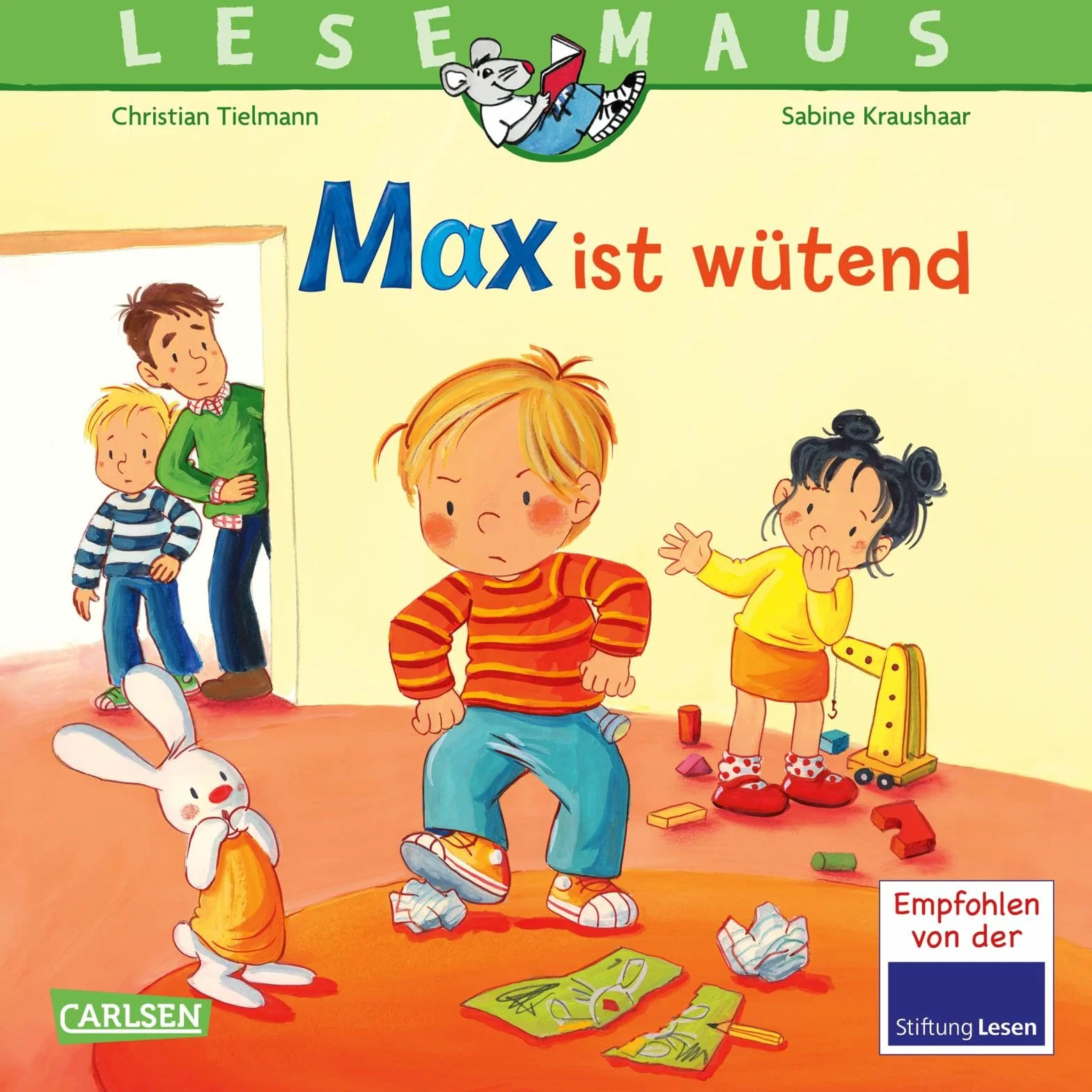 LESEMAUS 153: Max ist wütend: Bilderbuch über den Umgang mit Wut | zentrales Thema im Kinderalltag | für Kinder ab 3 Jahre