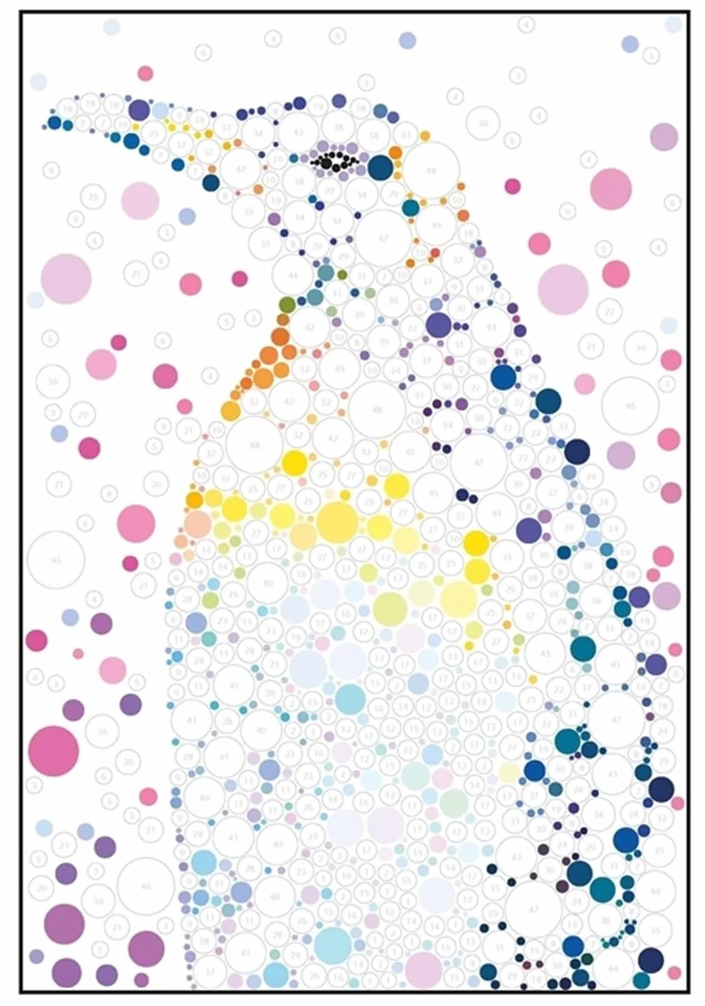 Sticker Dots: Wild Animals: Stunning Sticker by Numbers Challenges